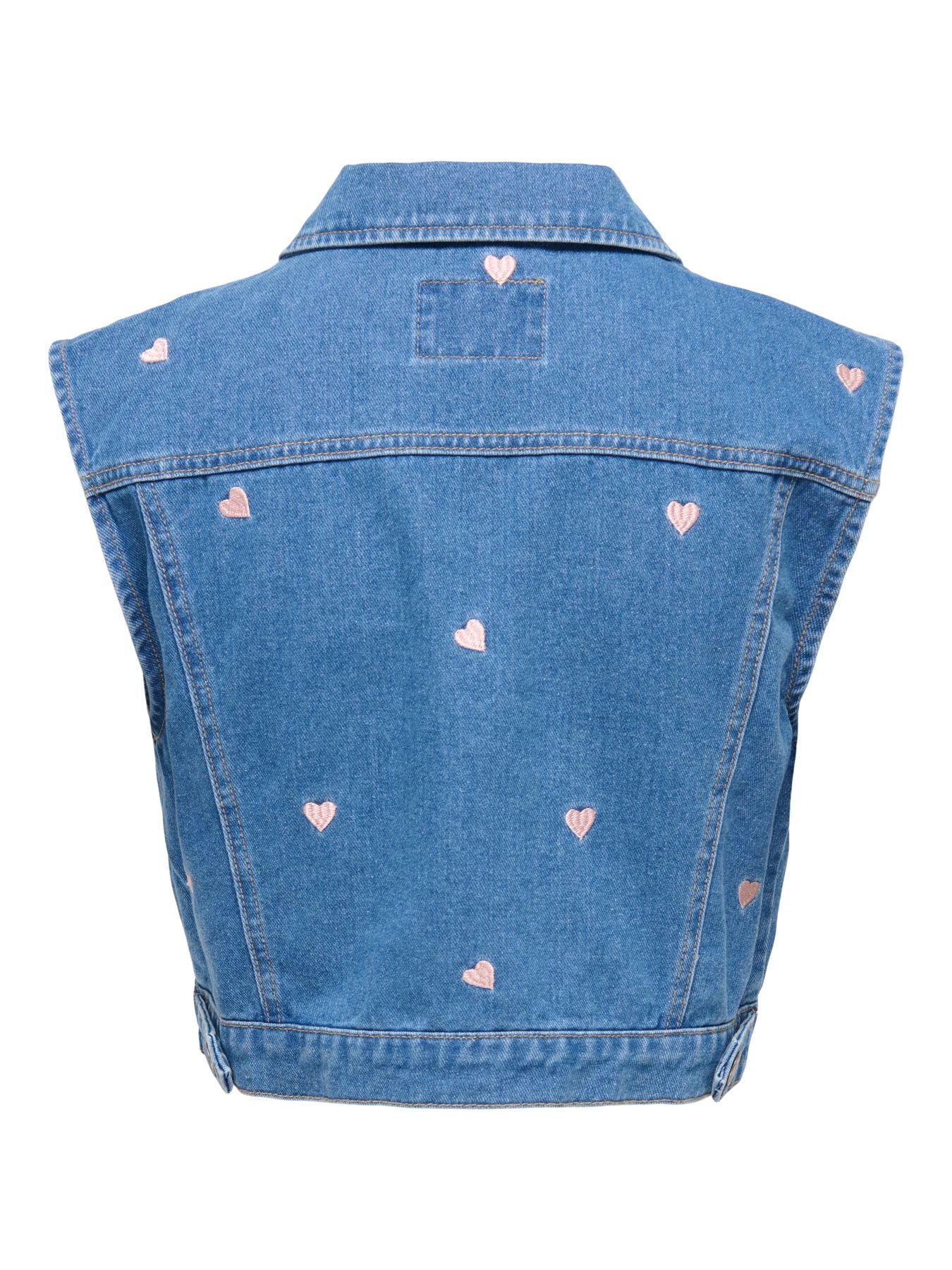 ONLVEGA S/L HEART EMB DNM WAISTCOAT BJ