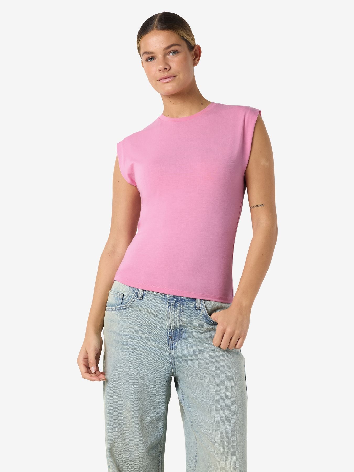 NMLEGA CAPSLEEVE O-NECK T-SHIRT NOOS
