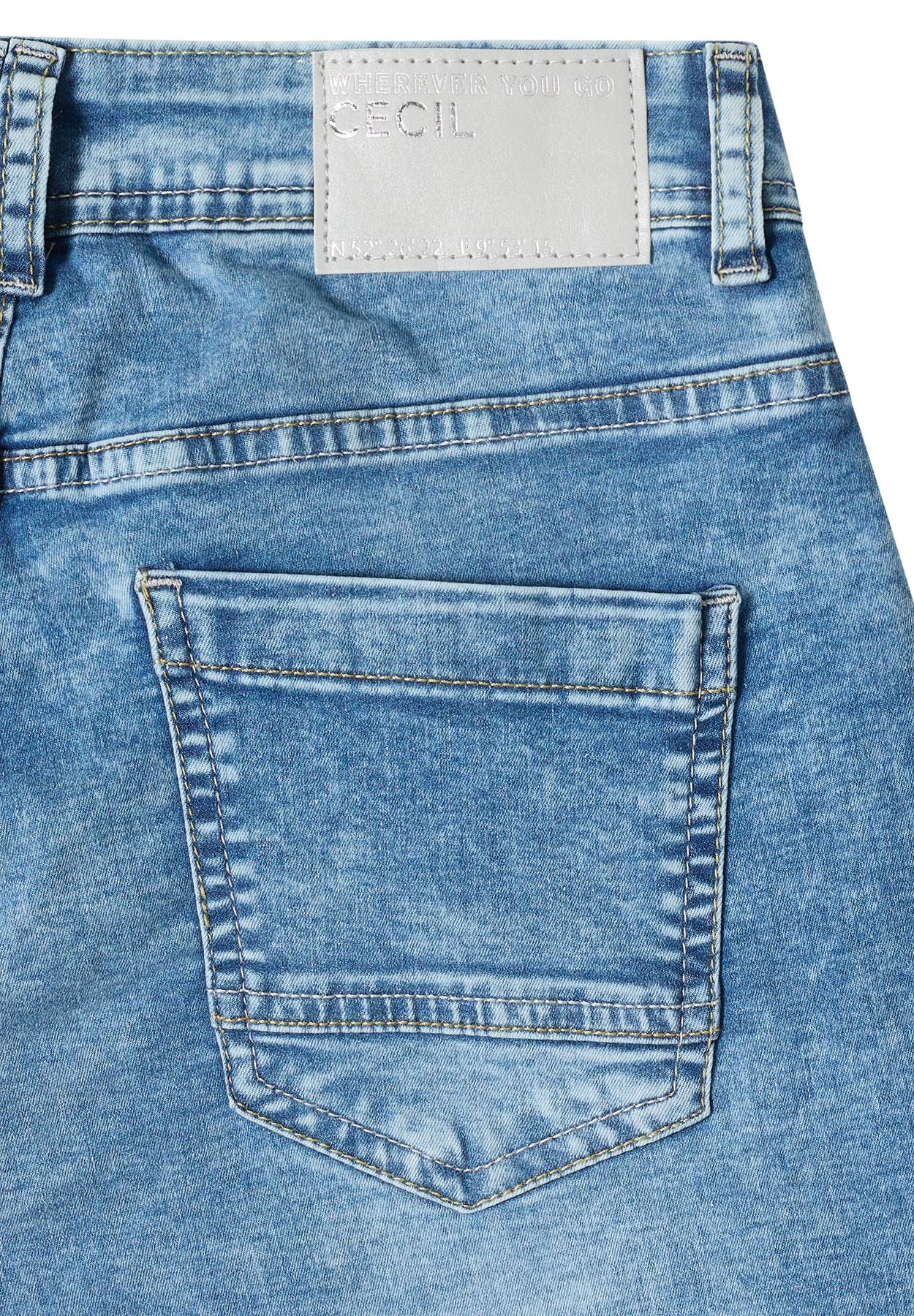 Wide Leg Jeansshorts im Loose Fit