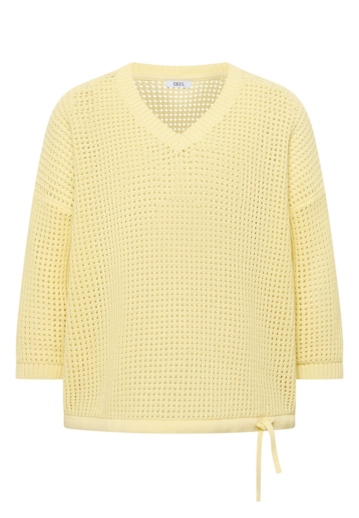 Kurzarm Pullover im Crochet-Look