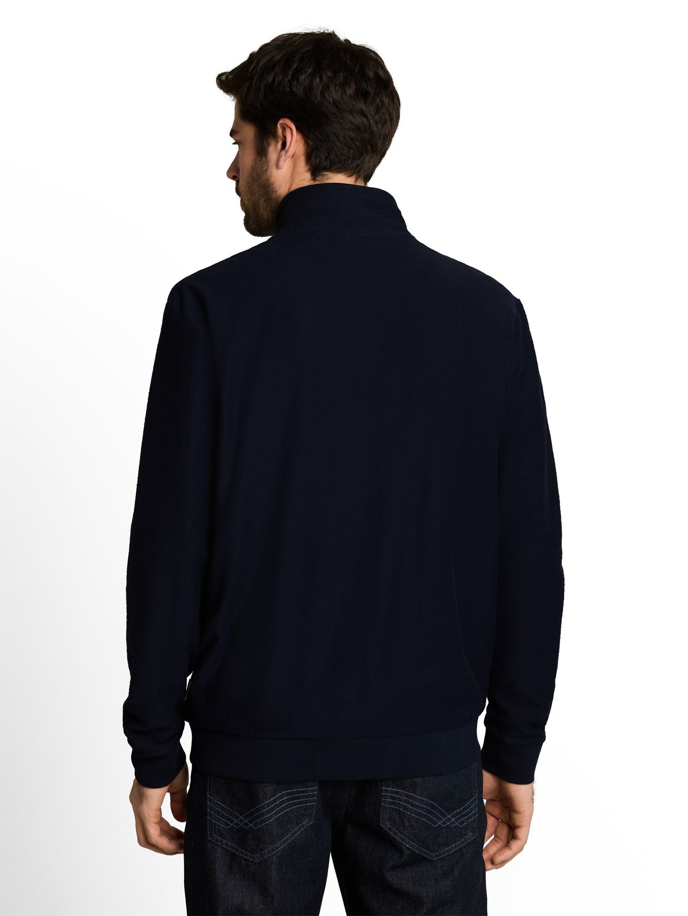 Sweatjacke mit Stehkragen
