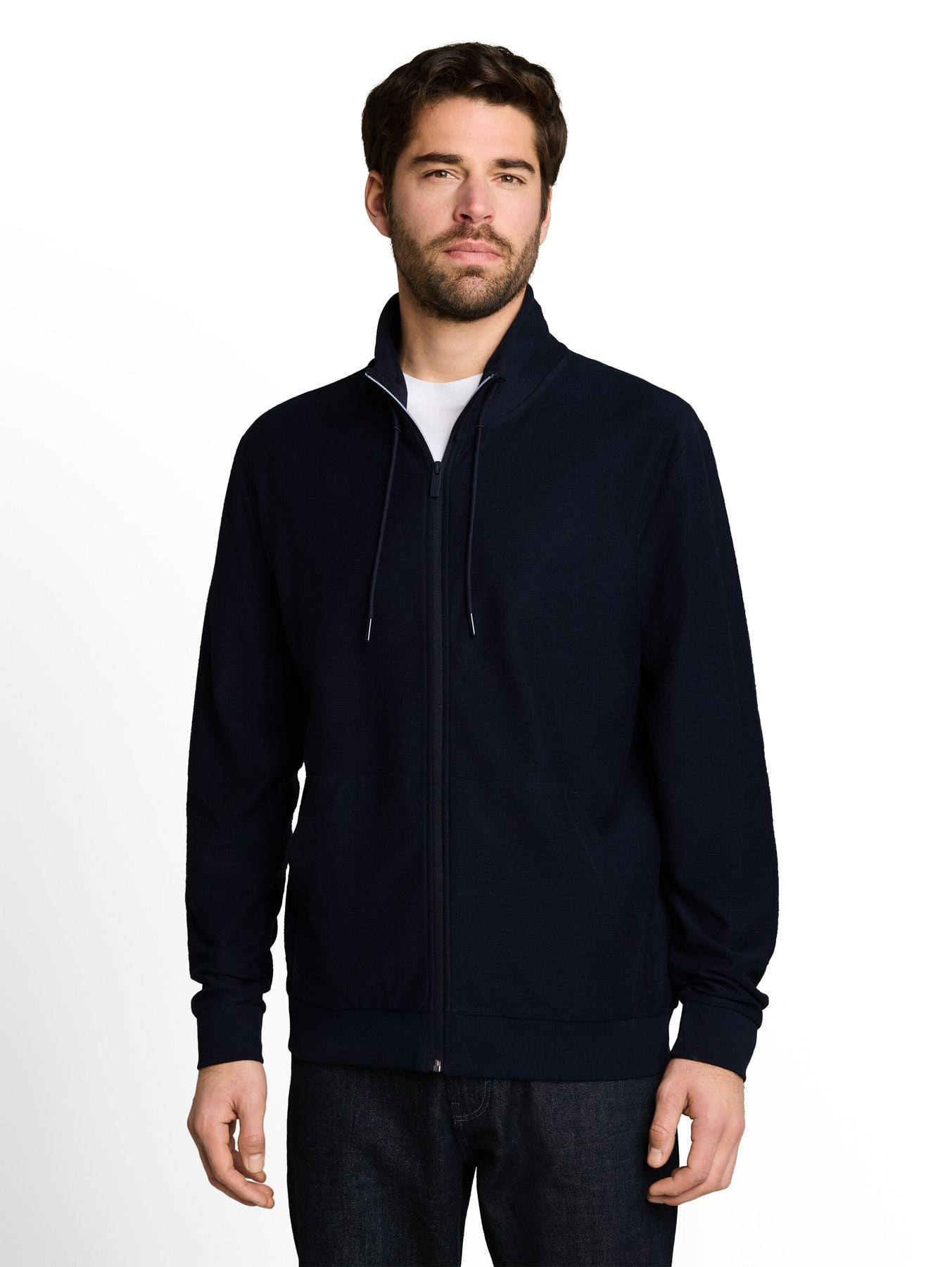 Sweatjacke mit Stehkragen