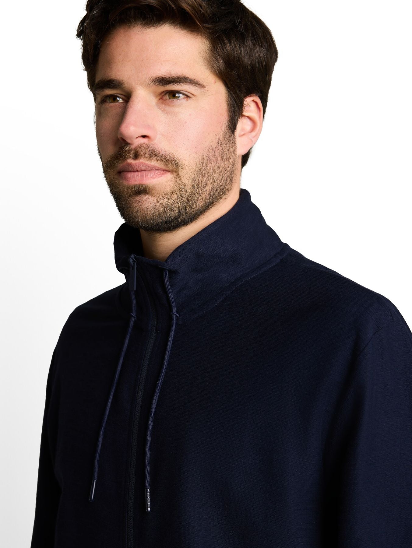 Sweatjacke mit Stehkragen