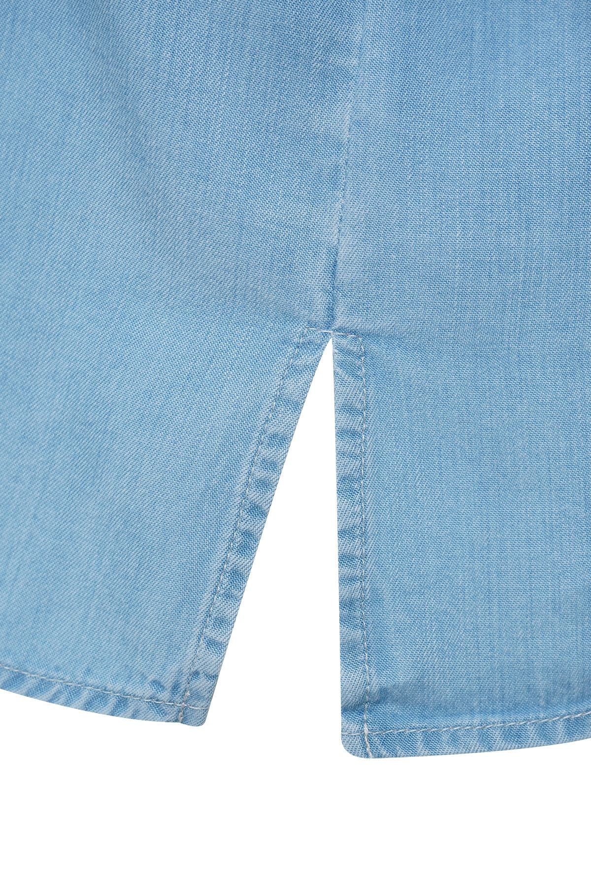 Lyocell Denim Blouse Embroidery