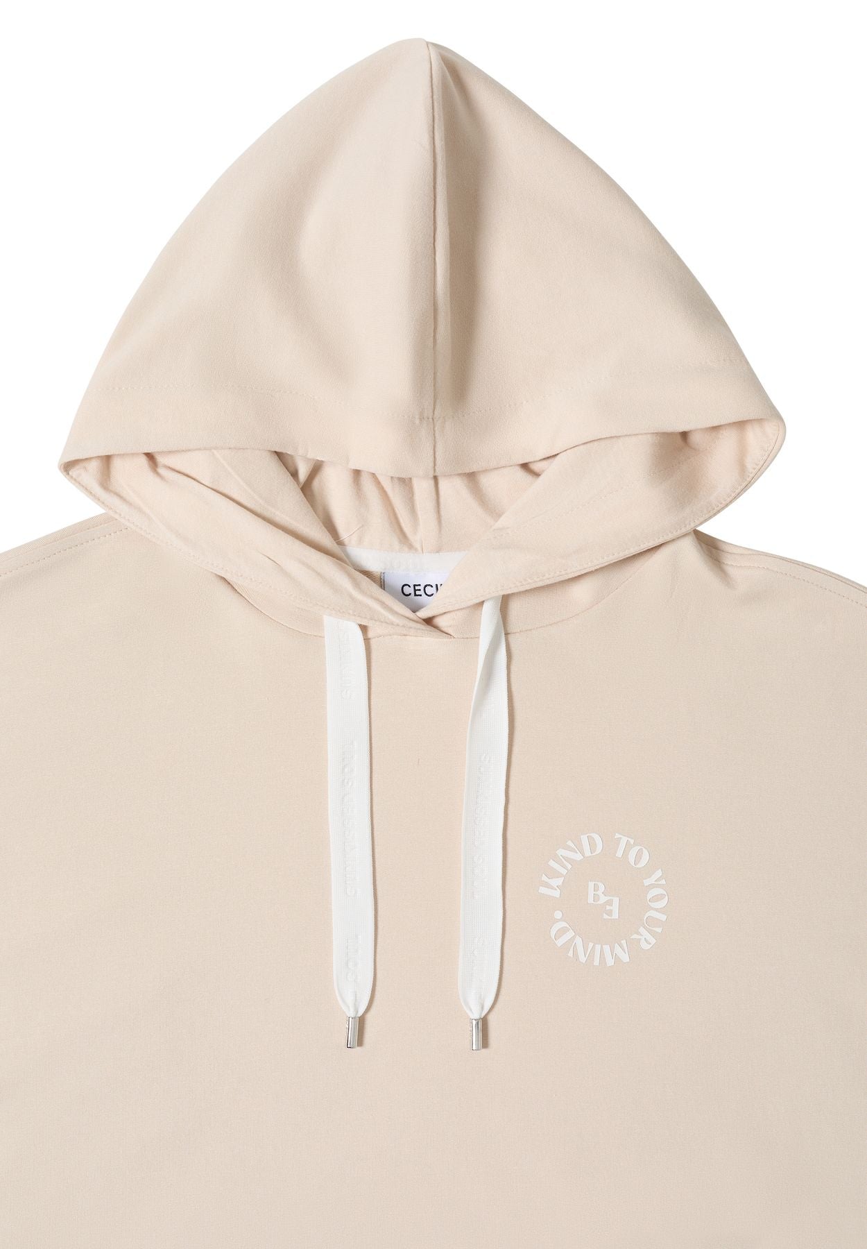 T-Shirt mit Hoodie und Printdetail