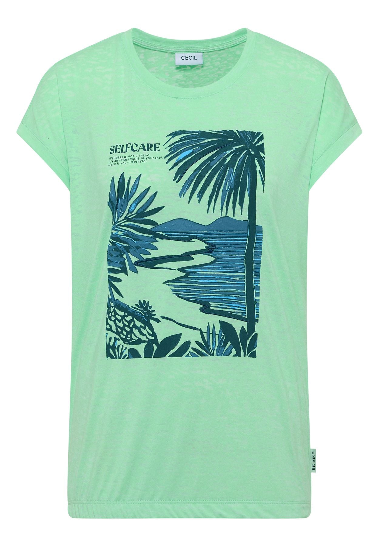 T-Shirt mit Rundhals und Frontprint