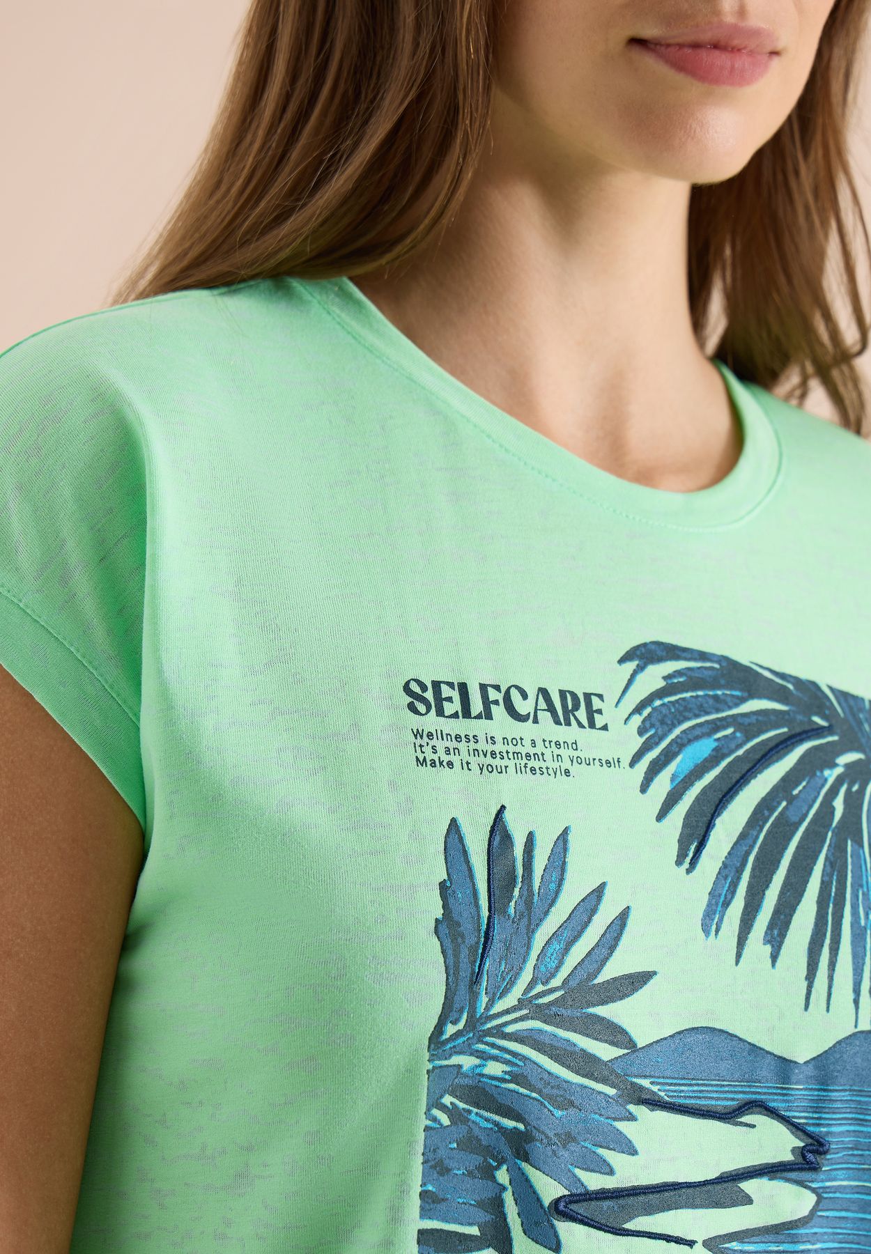 T-Shirt mit Rundhals und Frontprint
