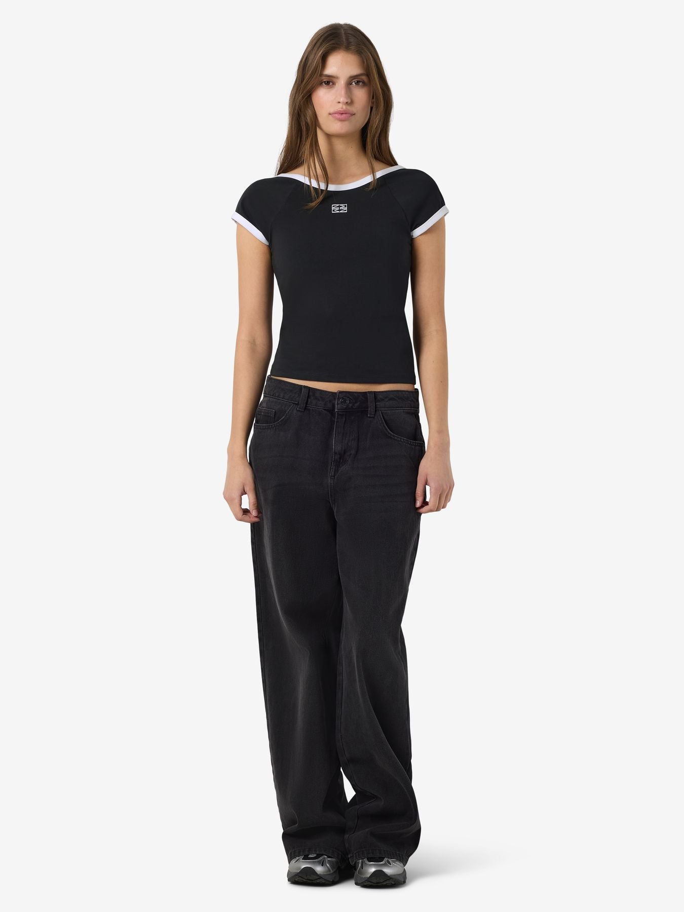 NMTWIN S/S O-NECK CONTRAST TEE