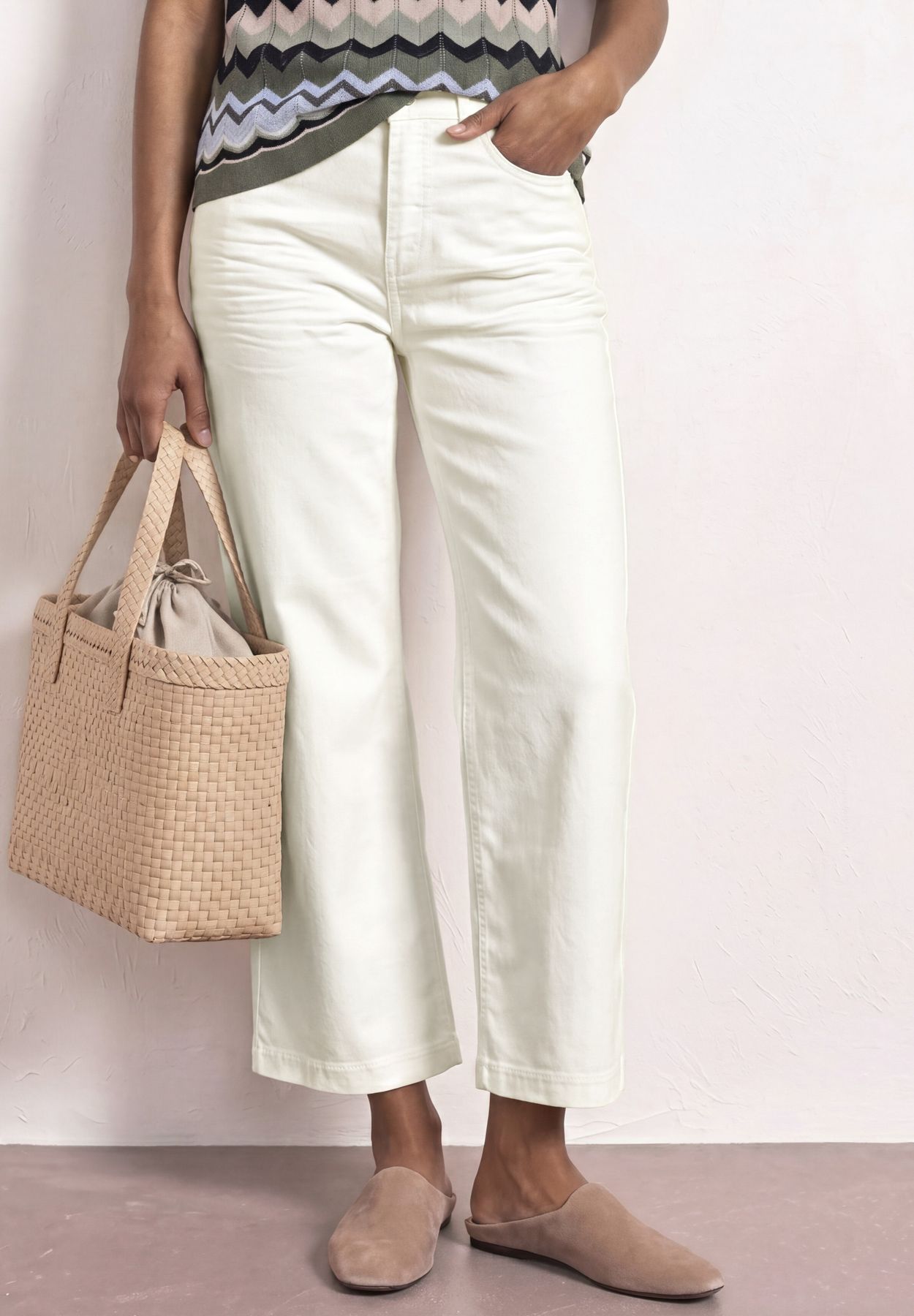 High Waist Wide Leg Jeans im Loose Fit