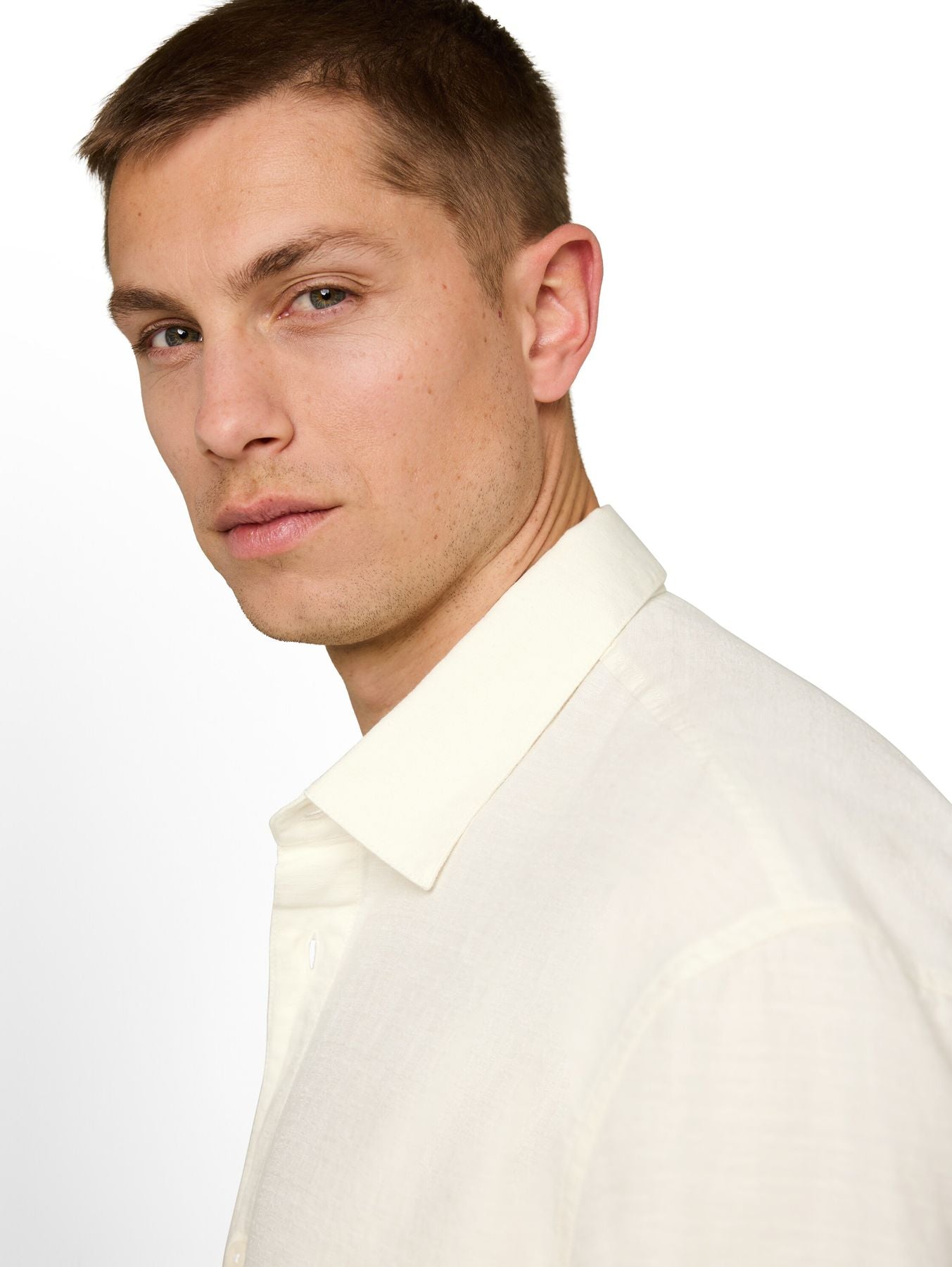 Loose Fit Kurzarmhemd aus Baumwolle
