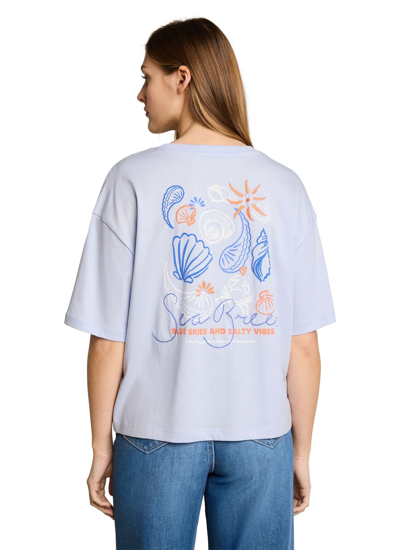 Boxy Fit T-Shirt mit Rückenprint