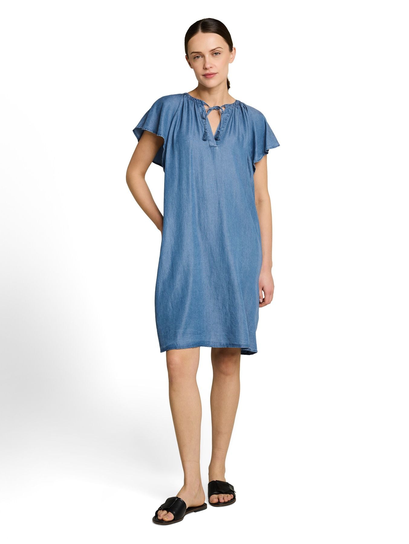 Loose Fit Kleid mit Quasten