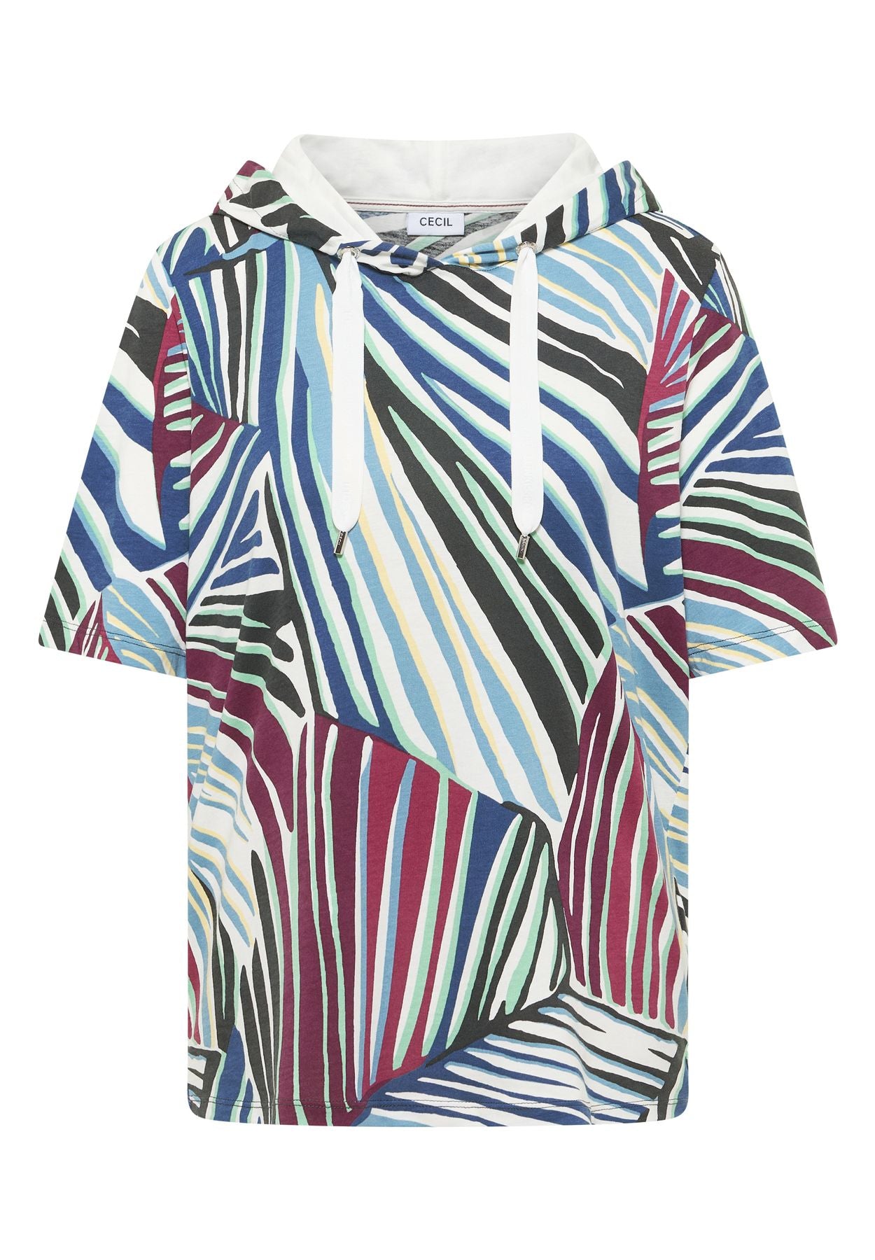 T-Shirt mit Hoodie und Grafikprint