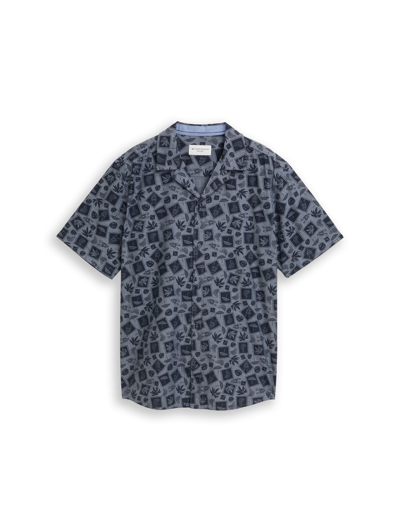 Regular Fit Resort Hemd mit Muster