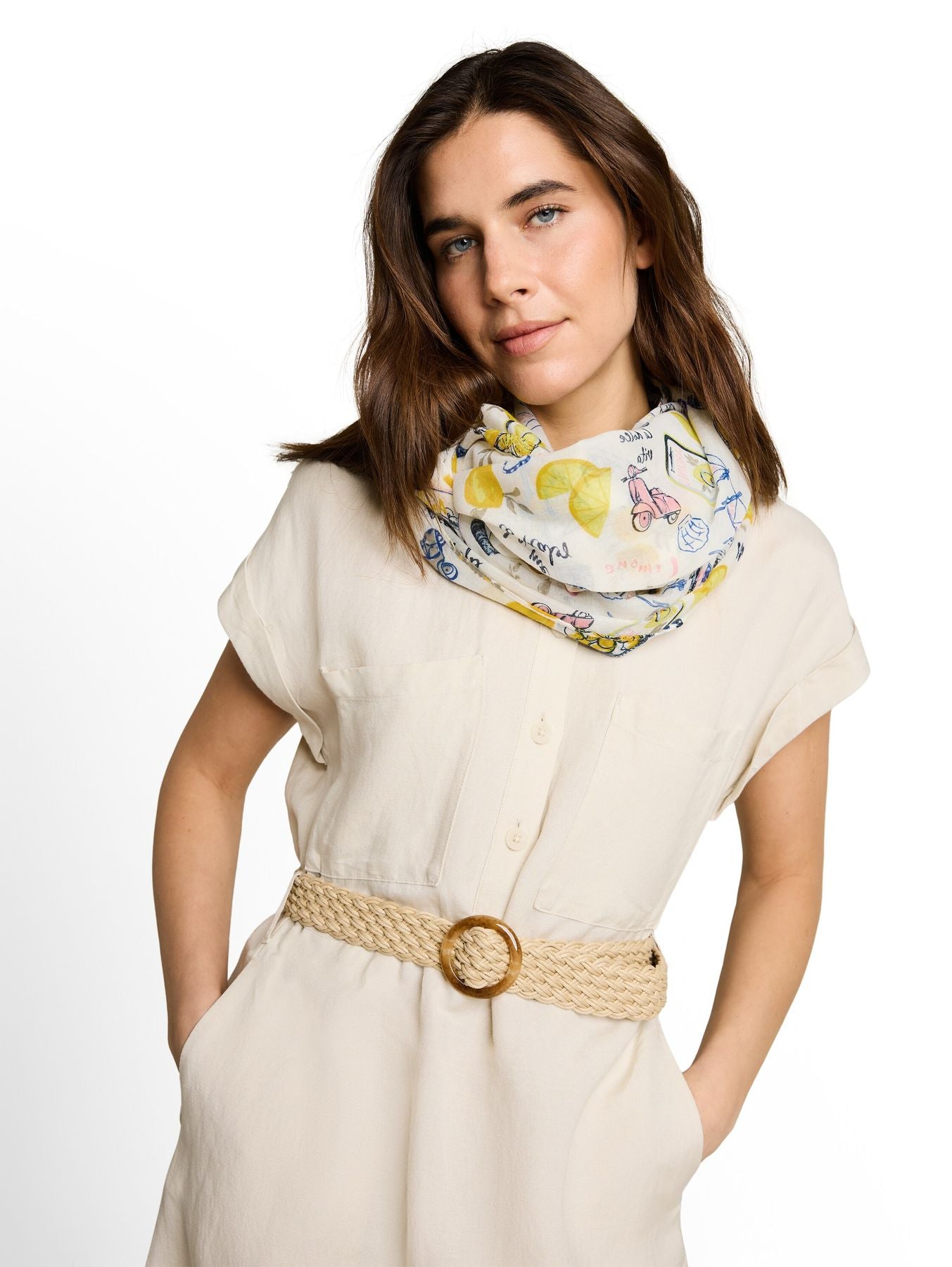 Loop-Schal mit Print