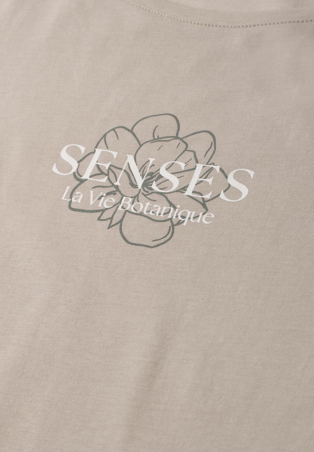 T-Shirt mit Rundhals und Wording Artwork