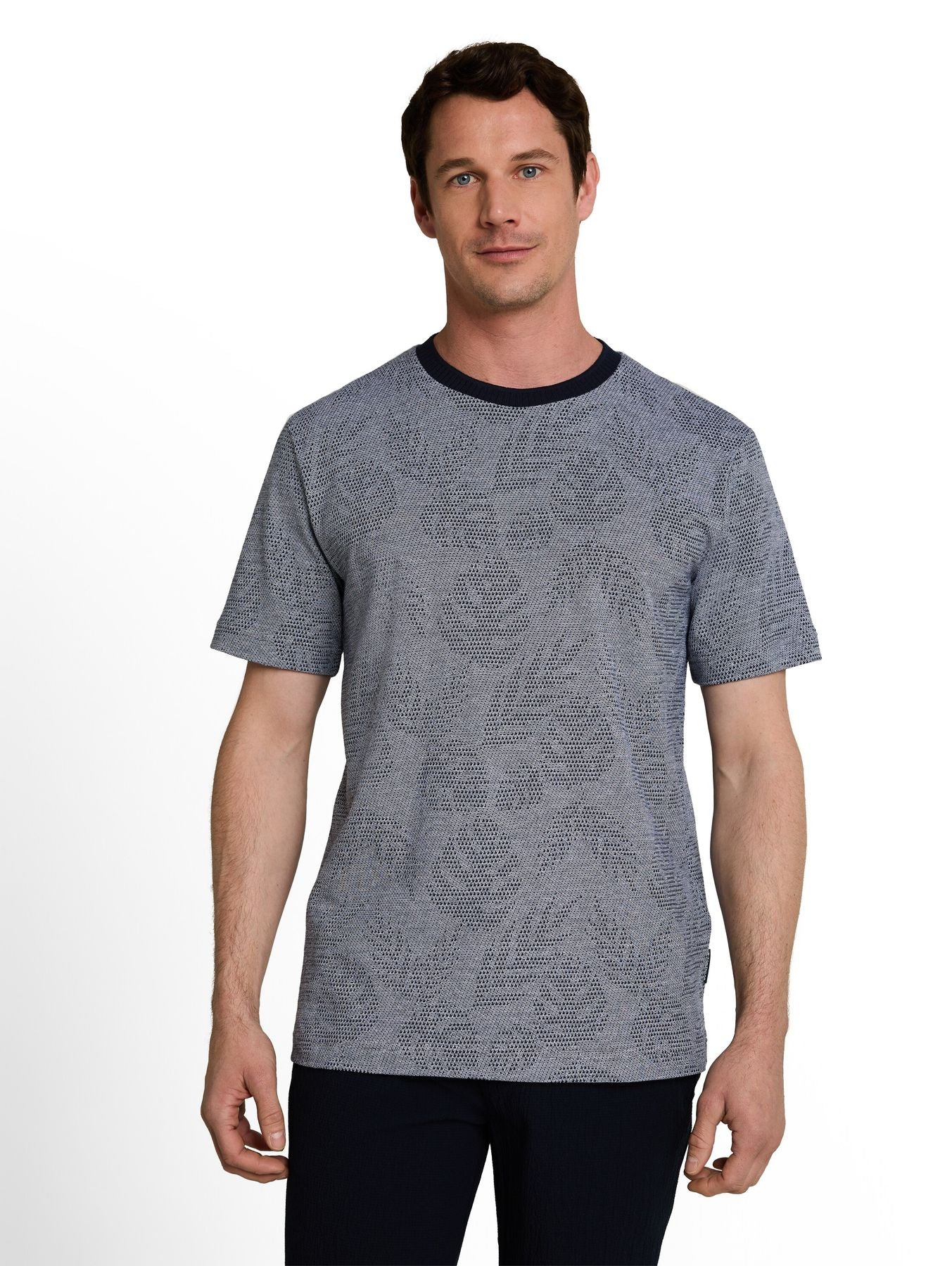 Jacquard T-Shirt mit Muster