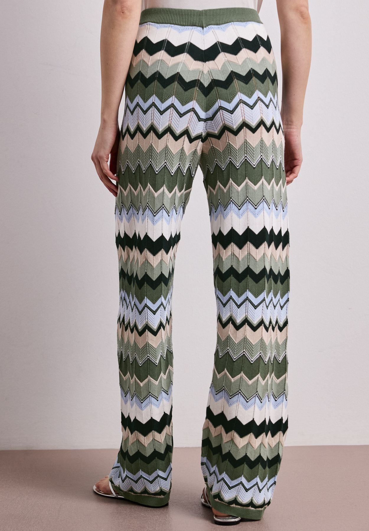 multicolor zig-zag pants