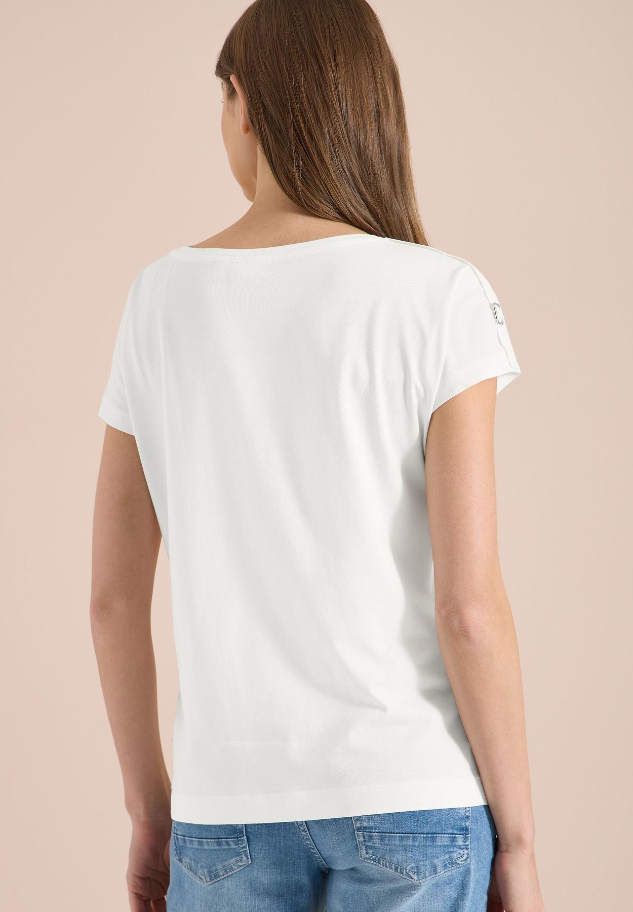 Kurzarm Shirt mit Schnallendetail