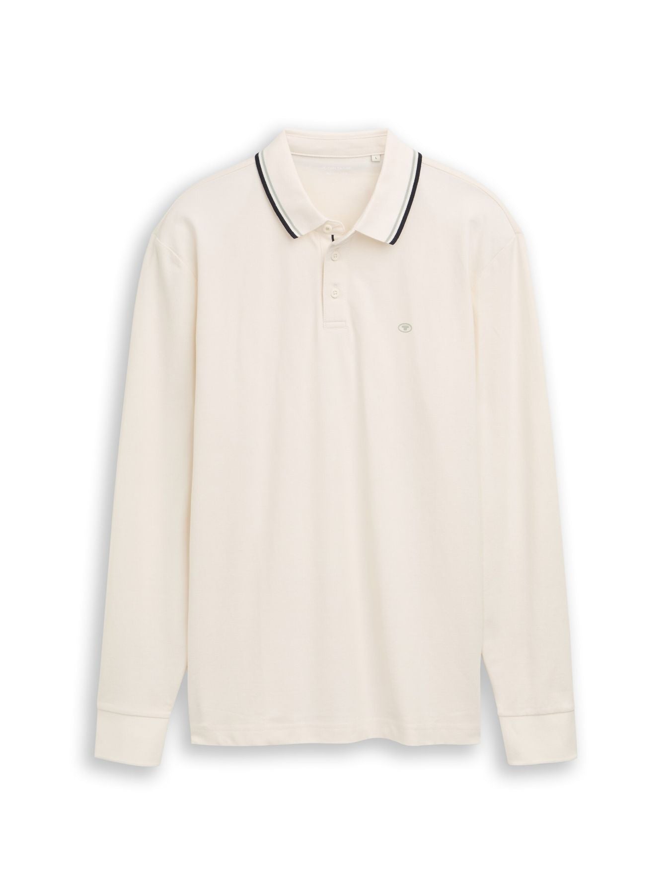 Langarm Poloshirt mit Logo-Print