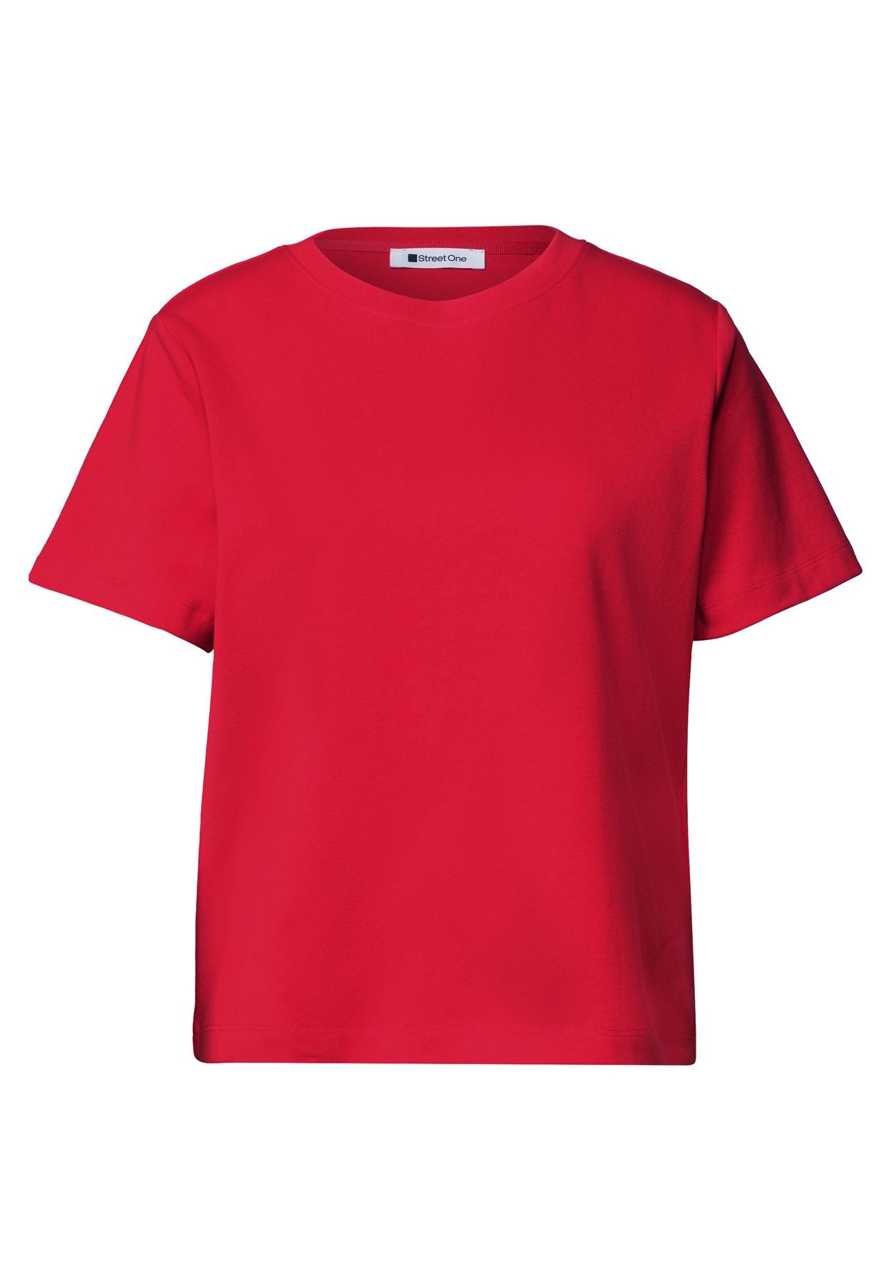 Basic T-Shirt im verkürzten Schnitt