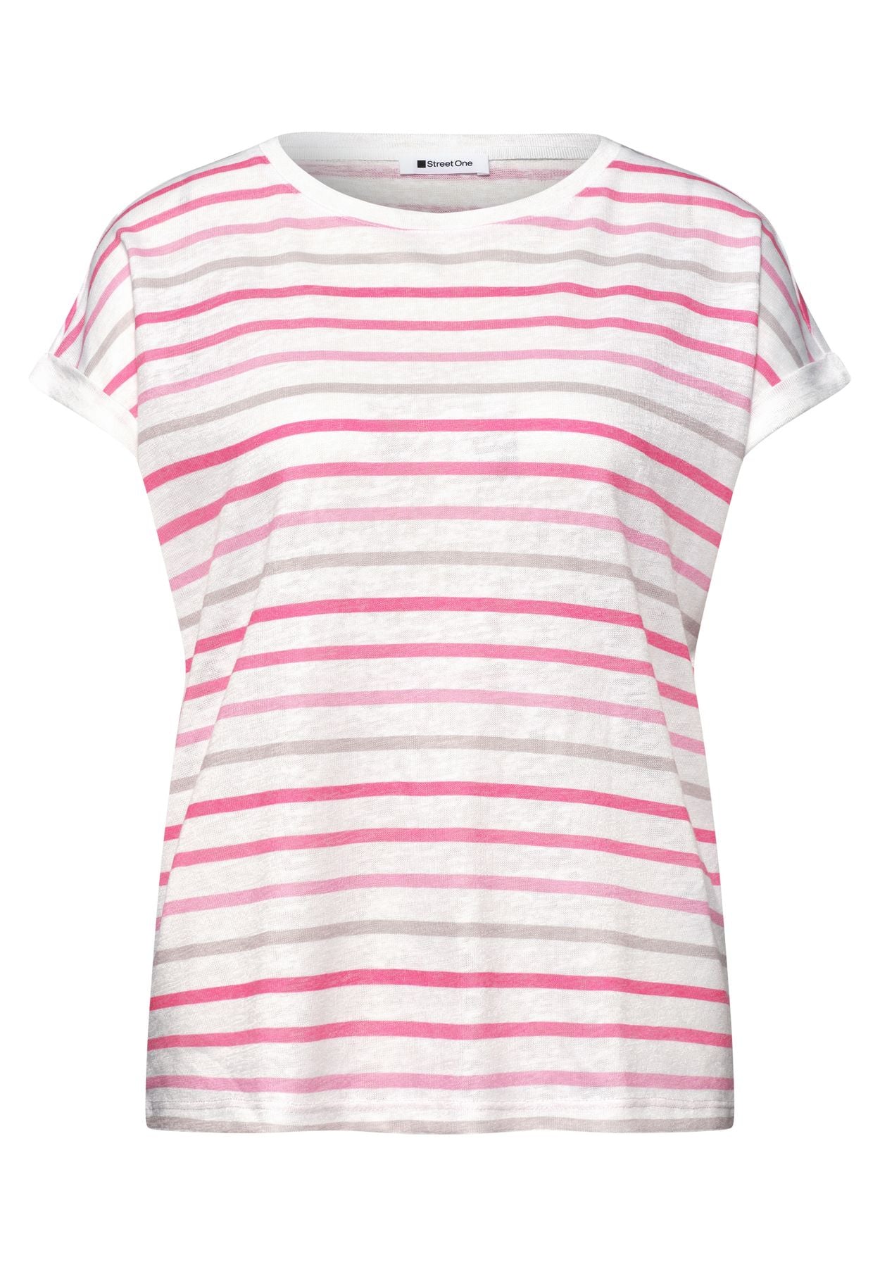 Dropped Shoulder Shirt mit Streifen