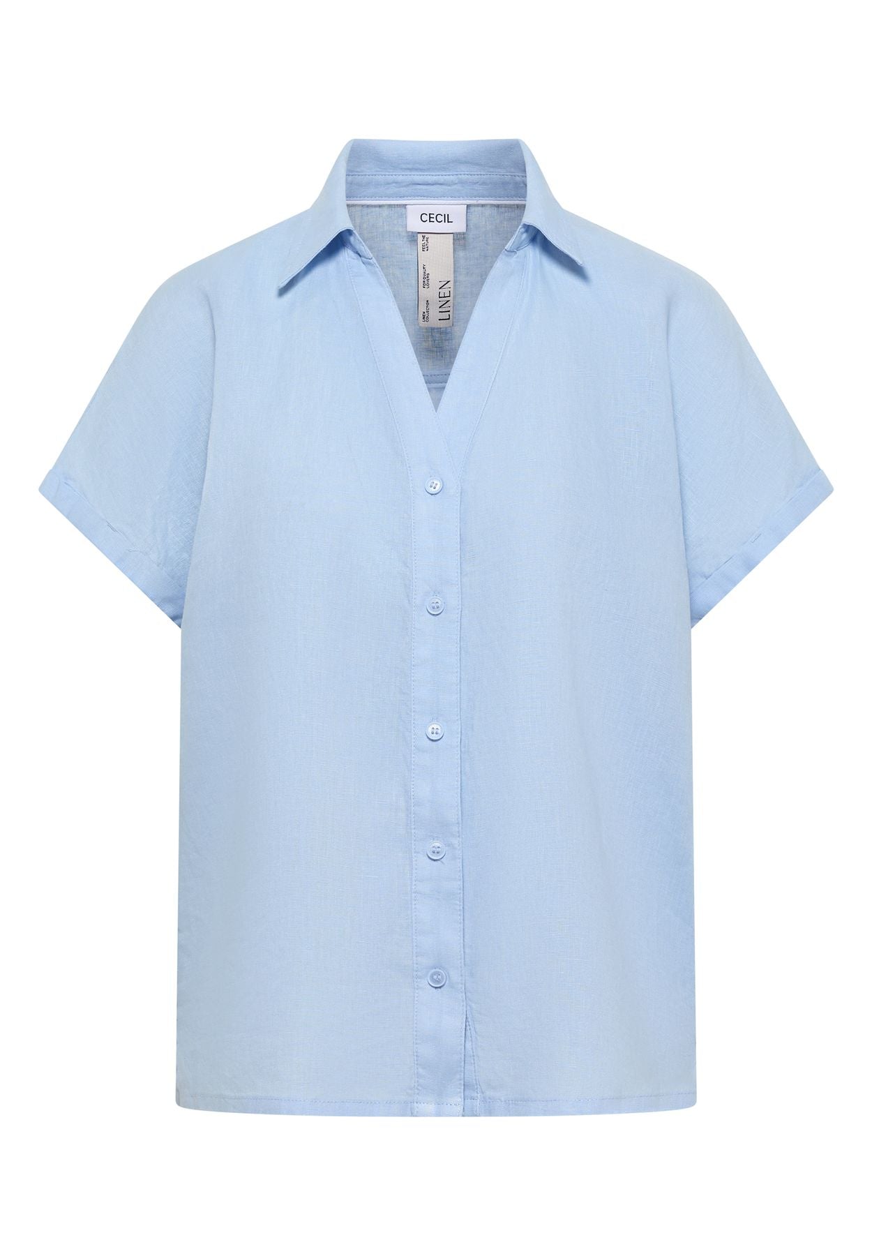 Dropped Shoulder Bluse aus Leinen