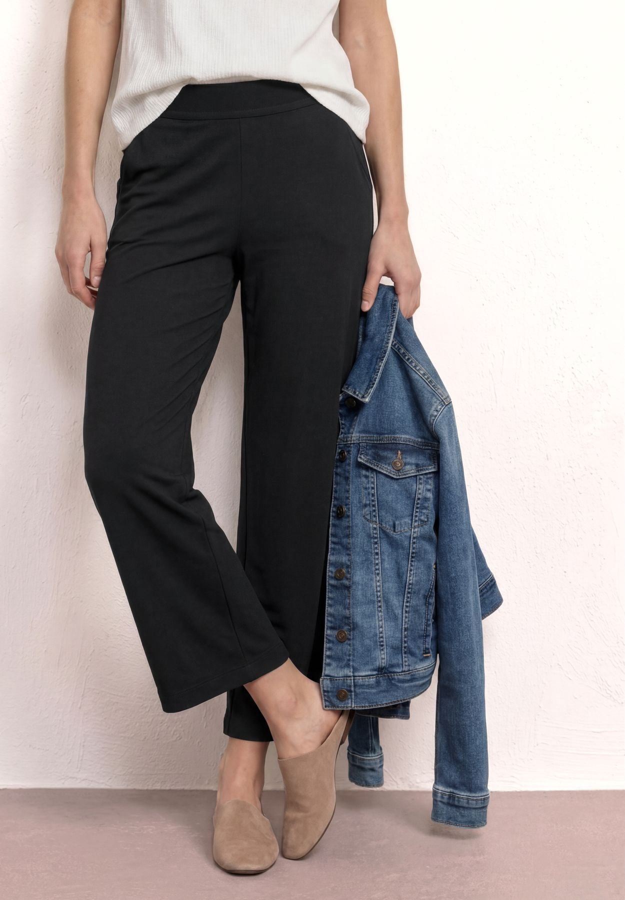 7/8 Wide Leg Hose im Loose Fit