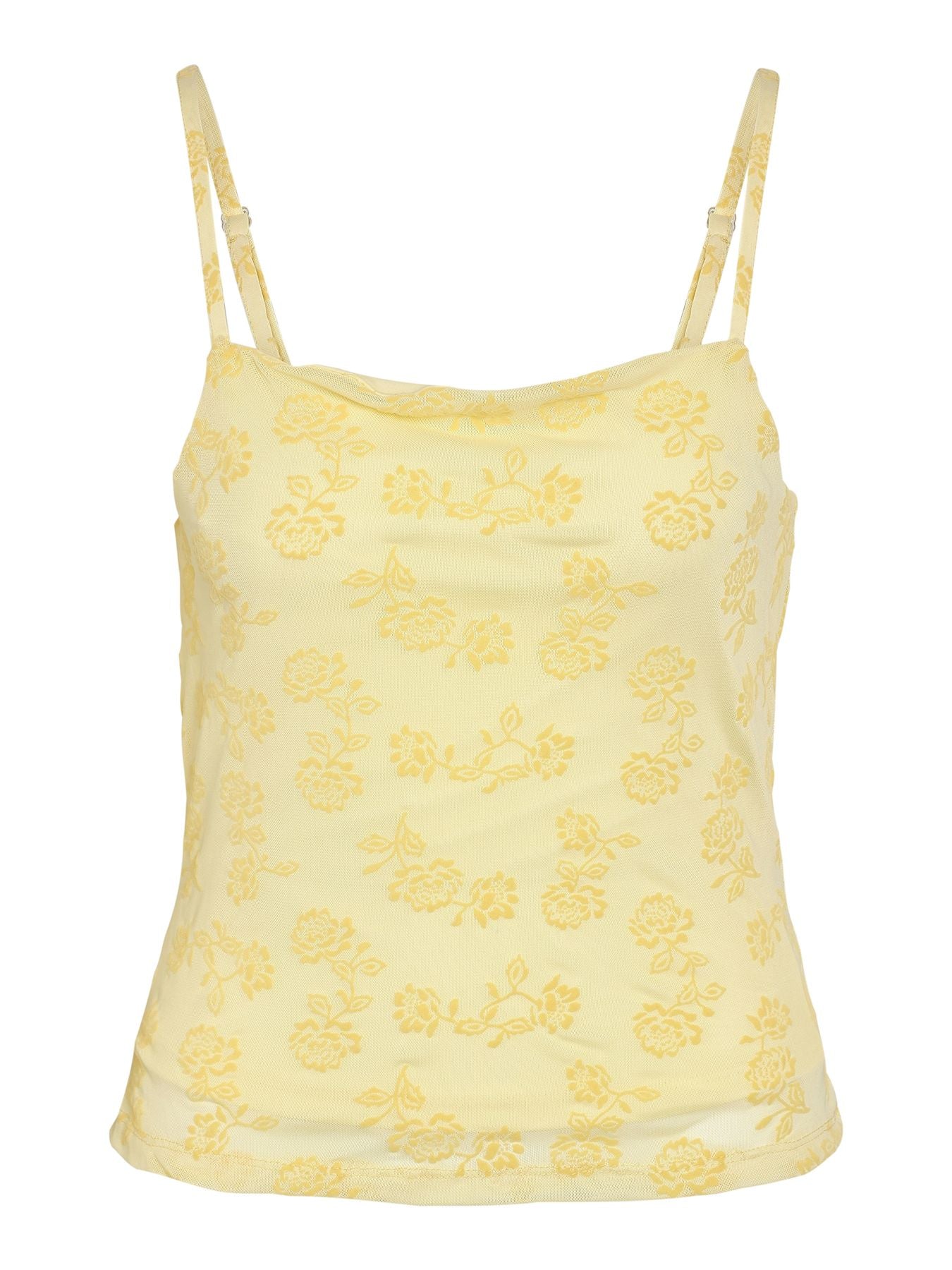 NMLOUISE MESH FLOCK BACK TIE TOP JRS