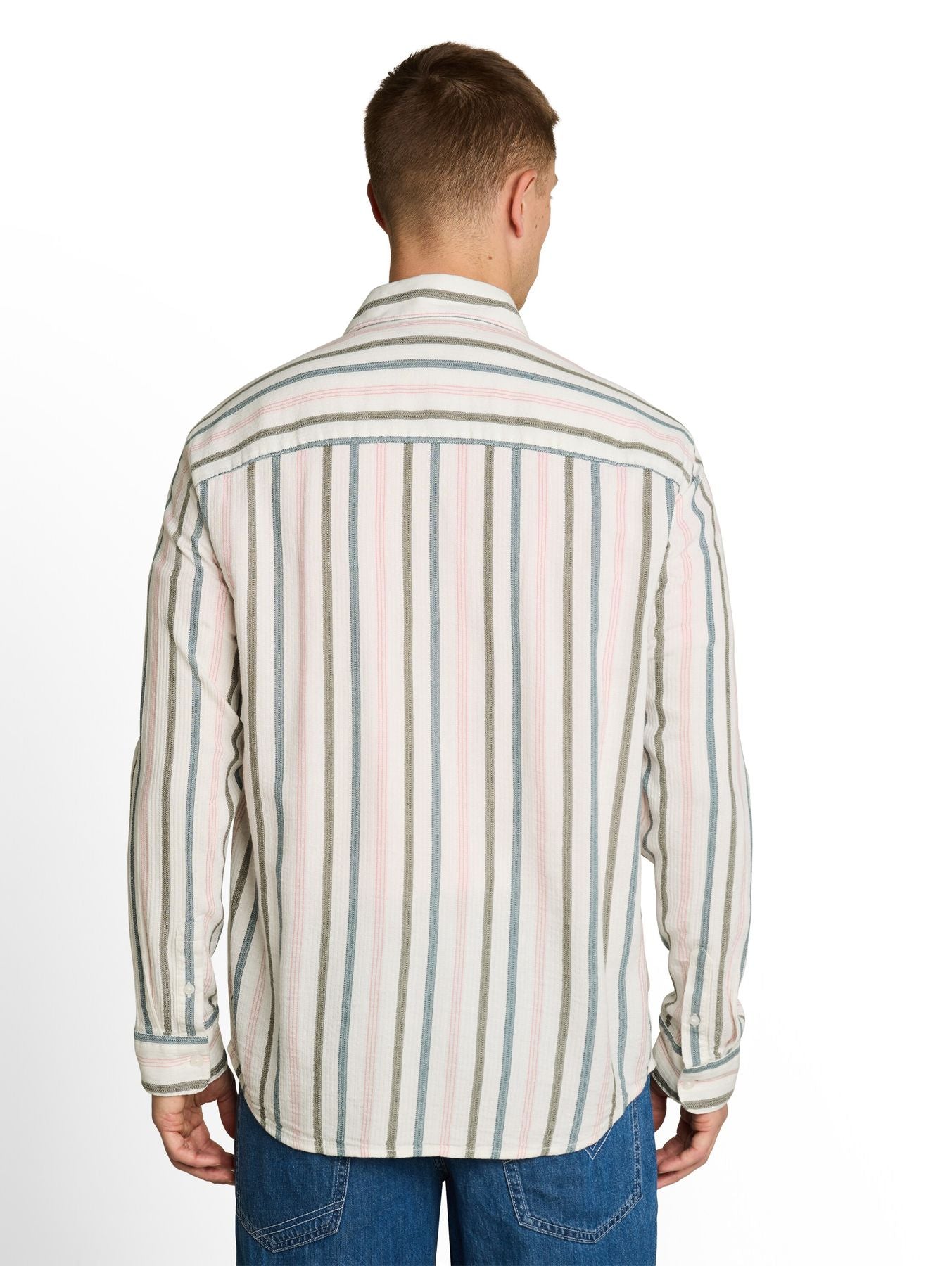 Relaxed Fit Hemd mit Streifen