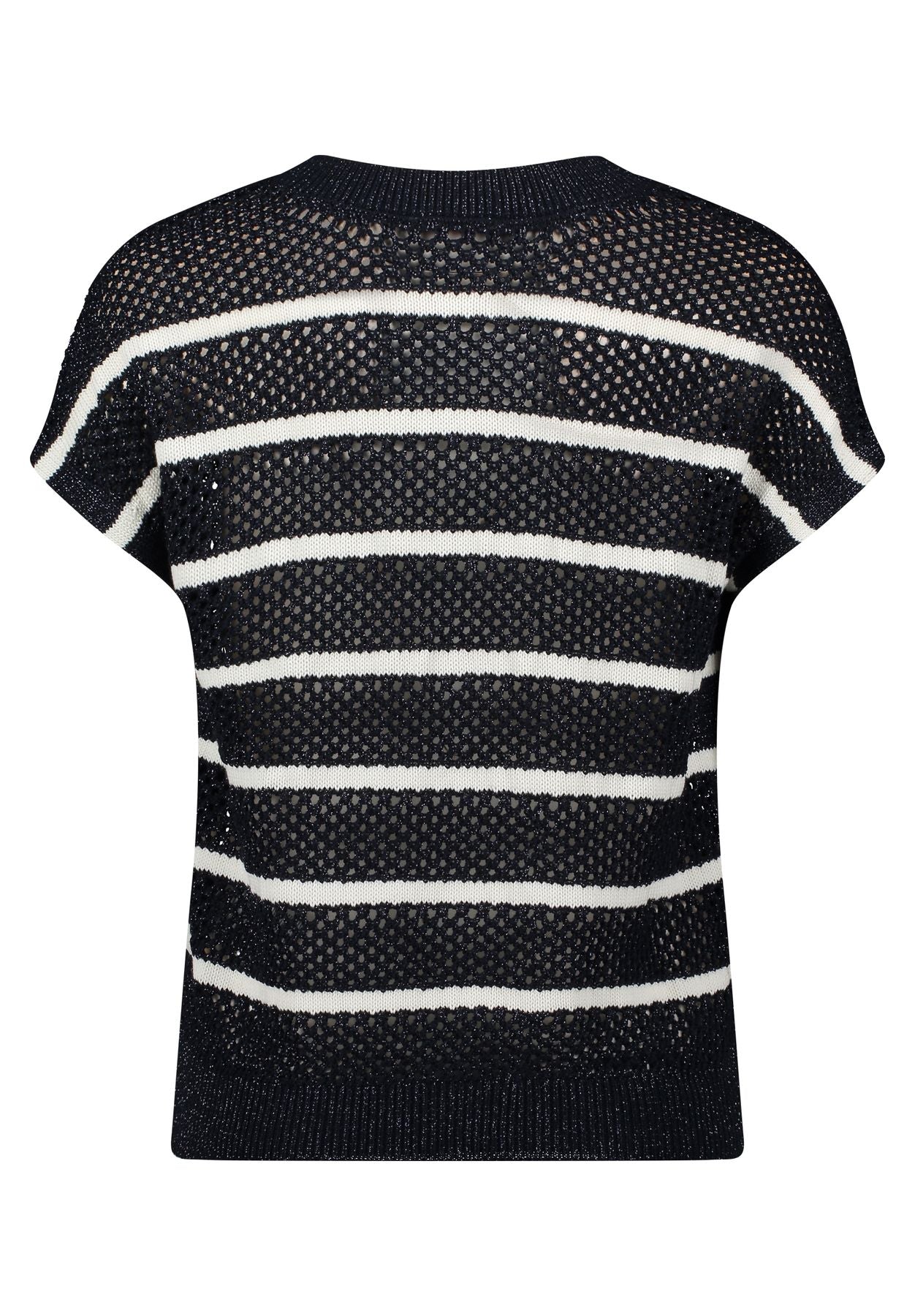 Lochstrick-Pullover