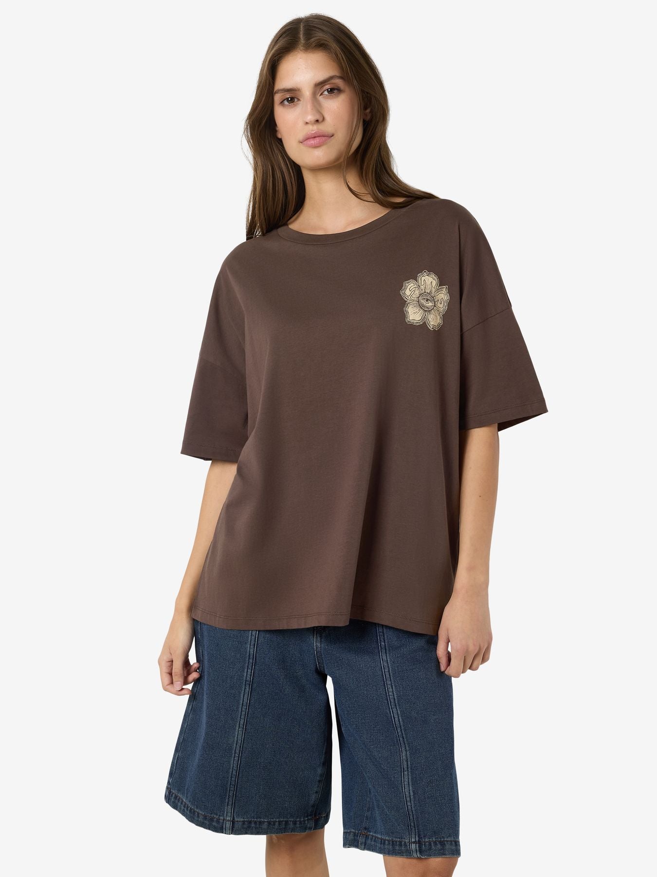 NMIDA S/S O-NECK STP T-SHIRT JRS