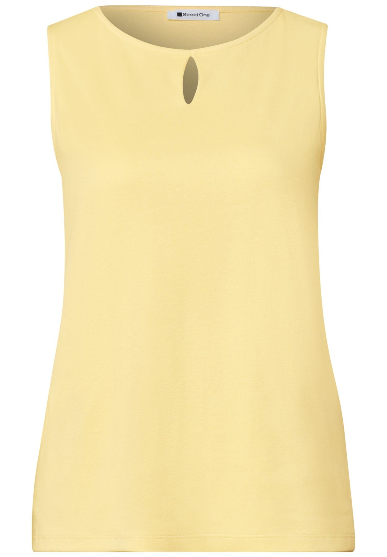 Top mit Rundhals und Cut-Out-Detail