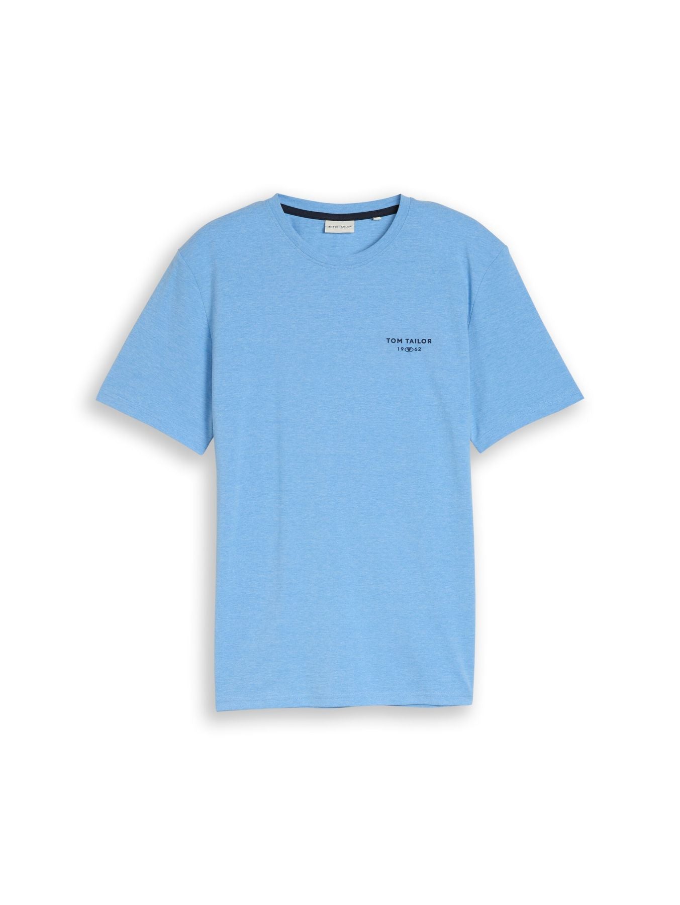 Piqué T-Shirt in Melange-Optik