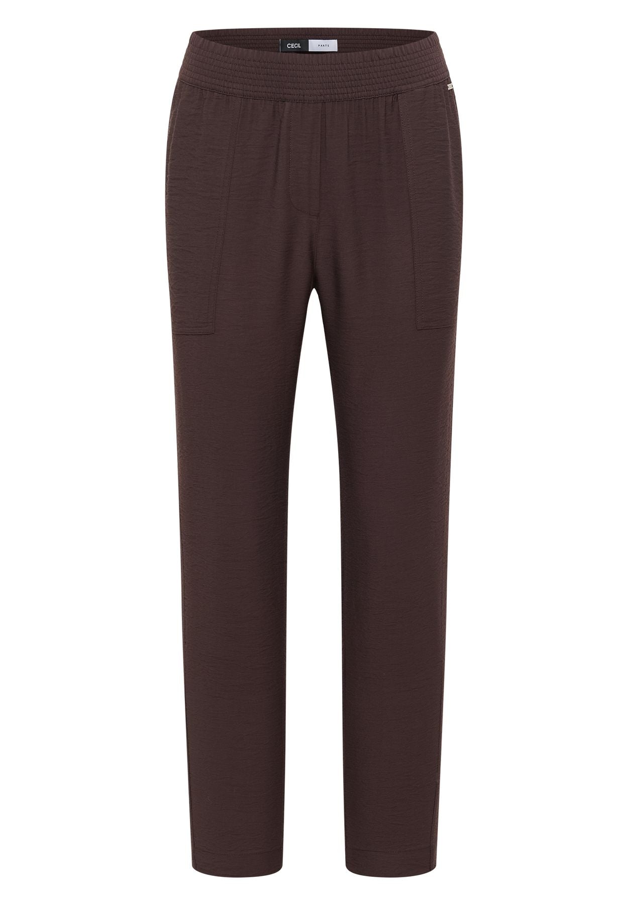 Mid Waist Slim Leg Hose im Loose Fit