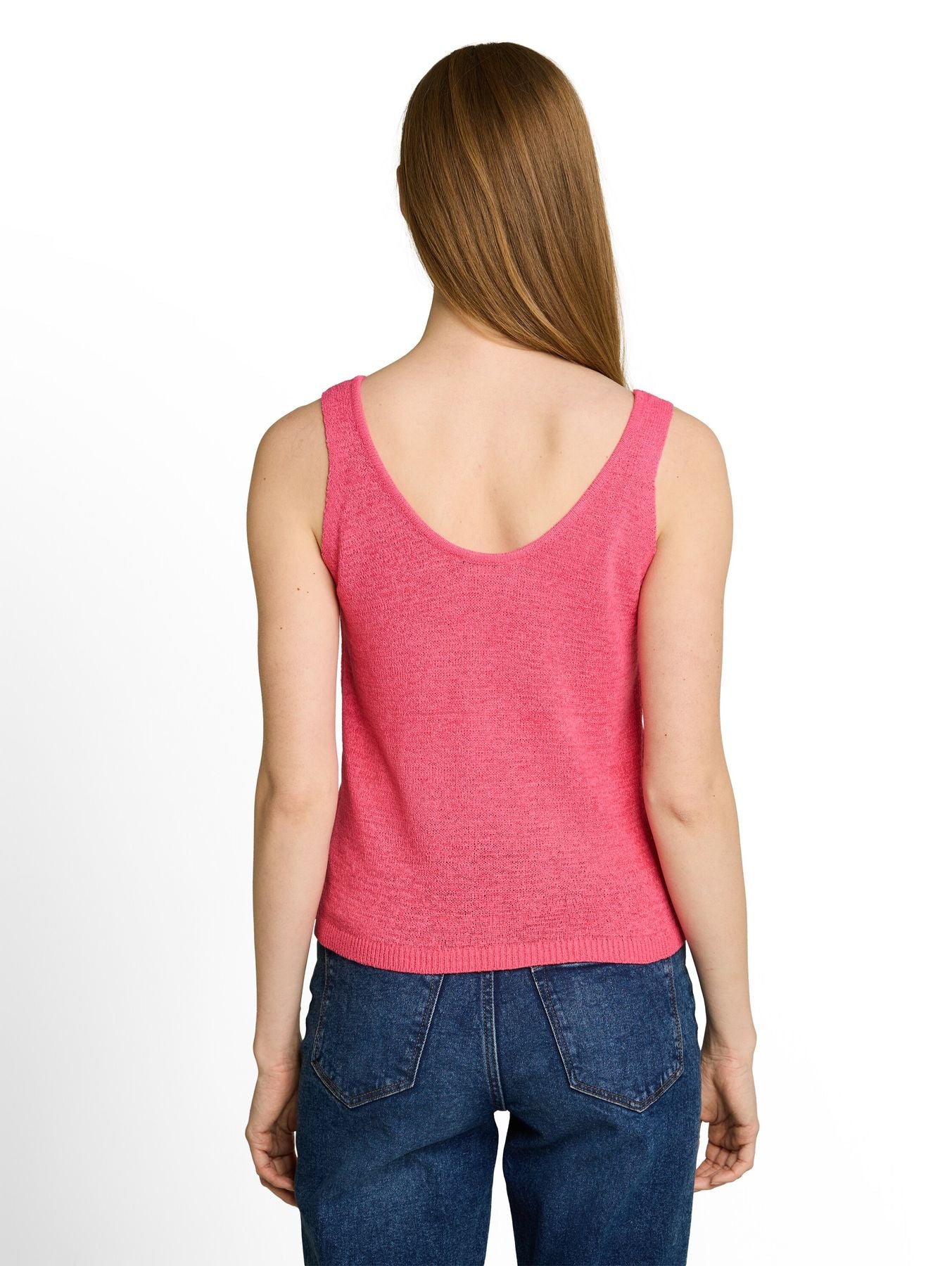 Relaxed Fit Stricktop mit V-Ausschnitt