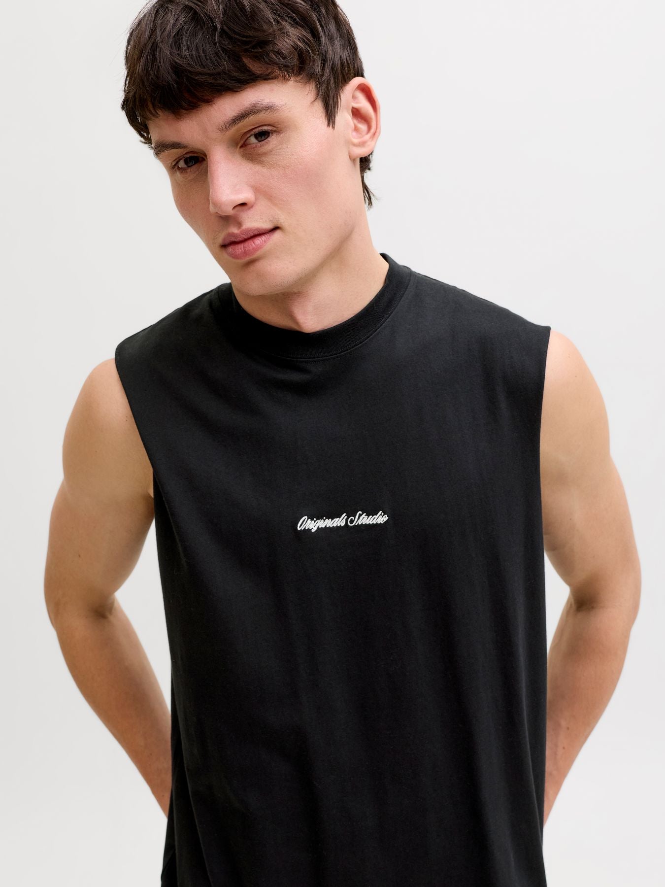 JORNORREBRO EMB TEE SL CREW NECK LN