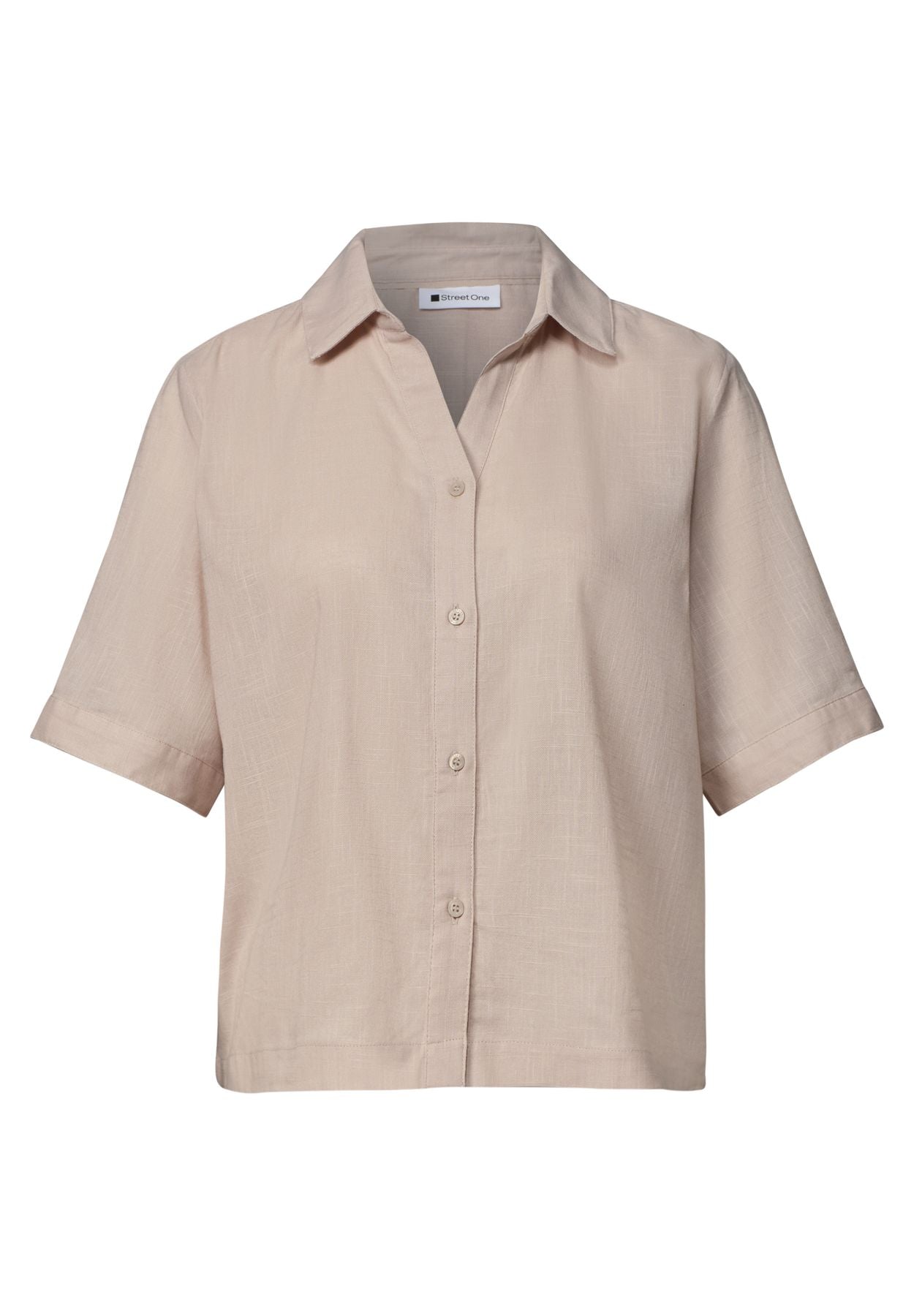 LTD QR buttoned shirtcollar bl