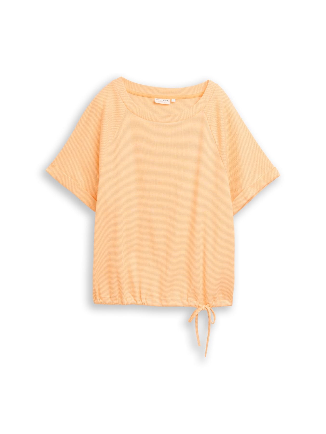 T-Shirt mit Kordelzug und Streifen