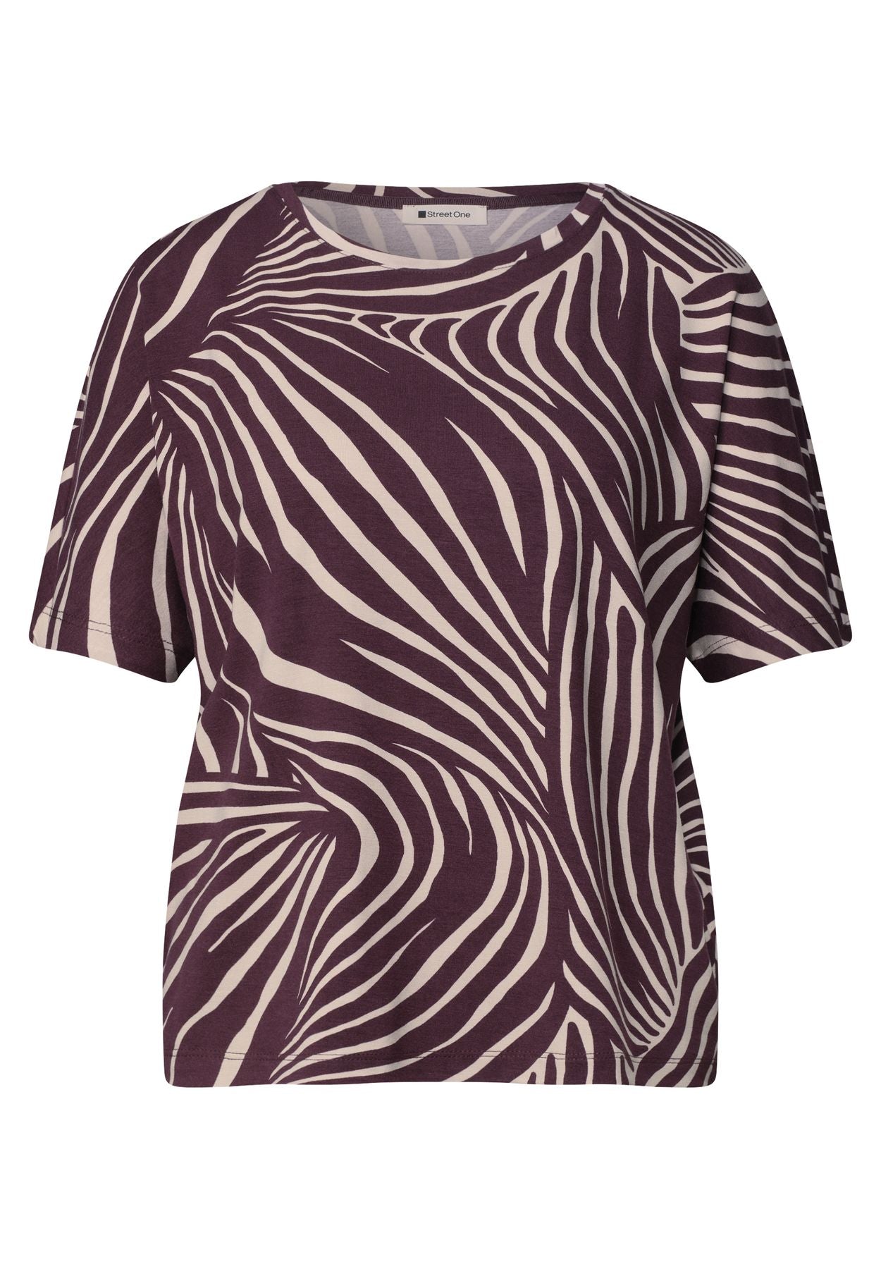 Kurzarm Shirt mit Rundhals und Print