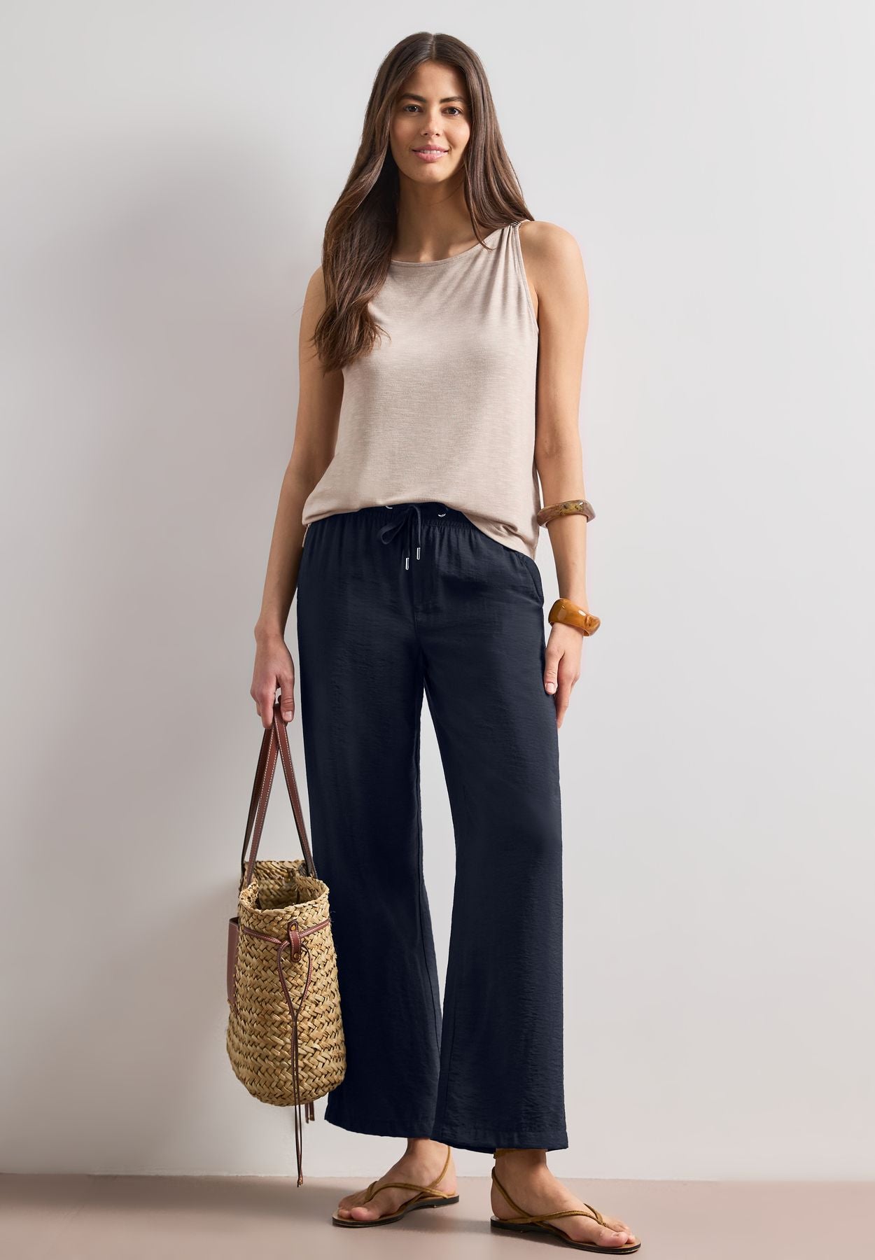 High Waist Wide Leg Hose im Loose Fit