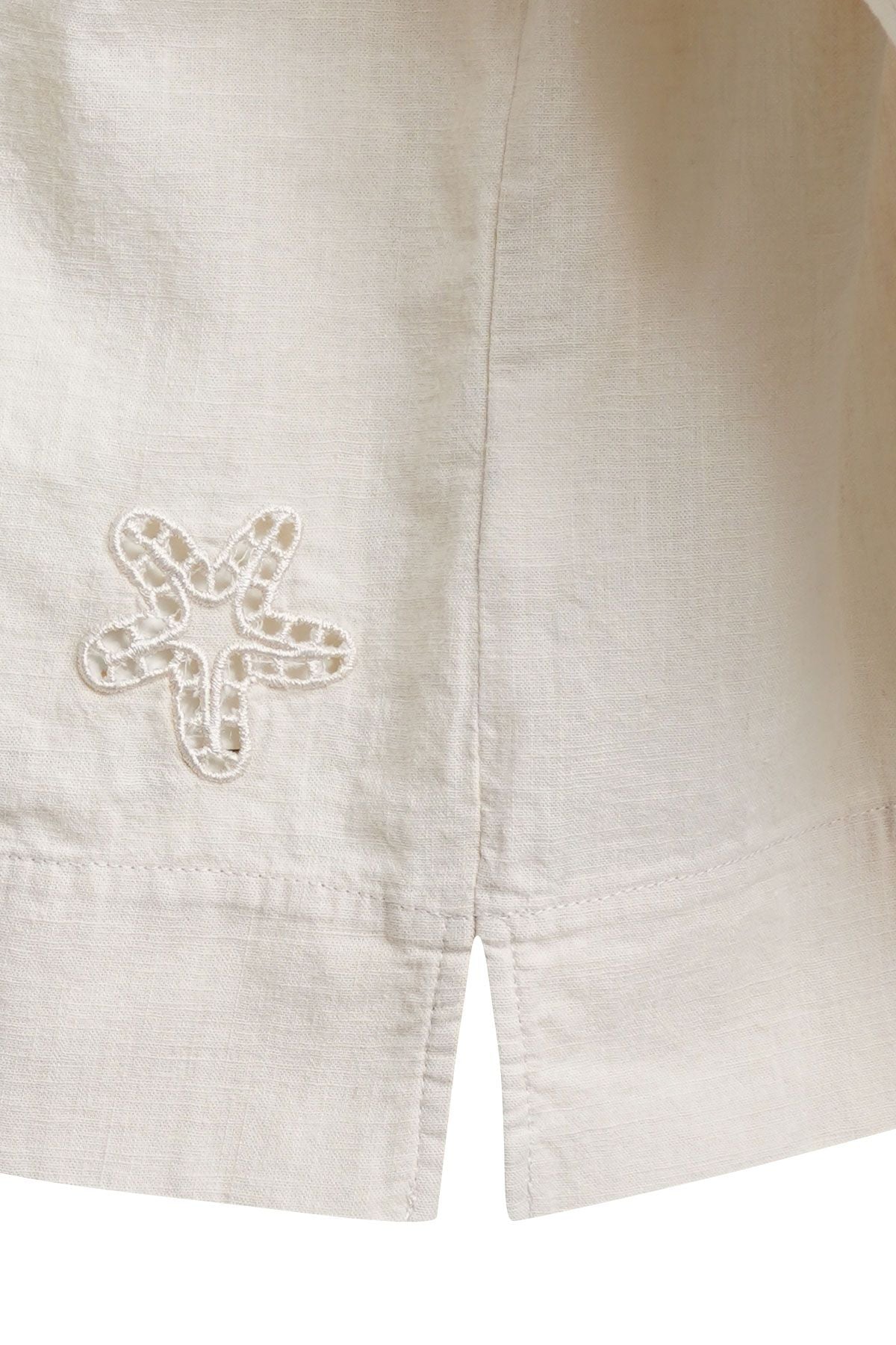 Gathered Round Neck Blouse