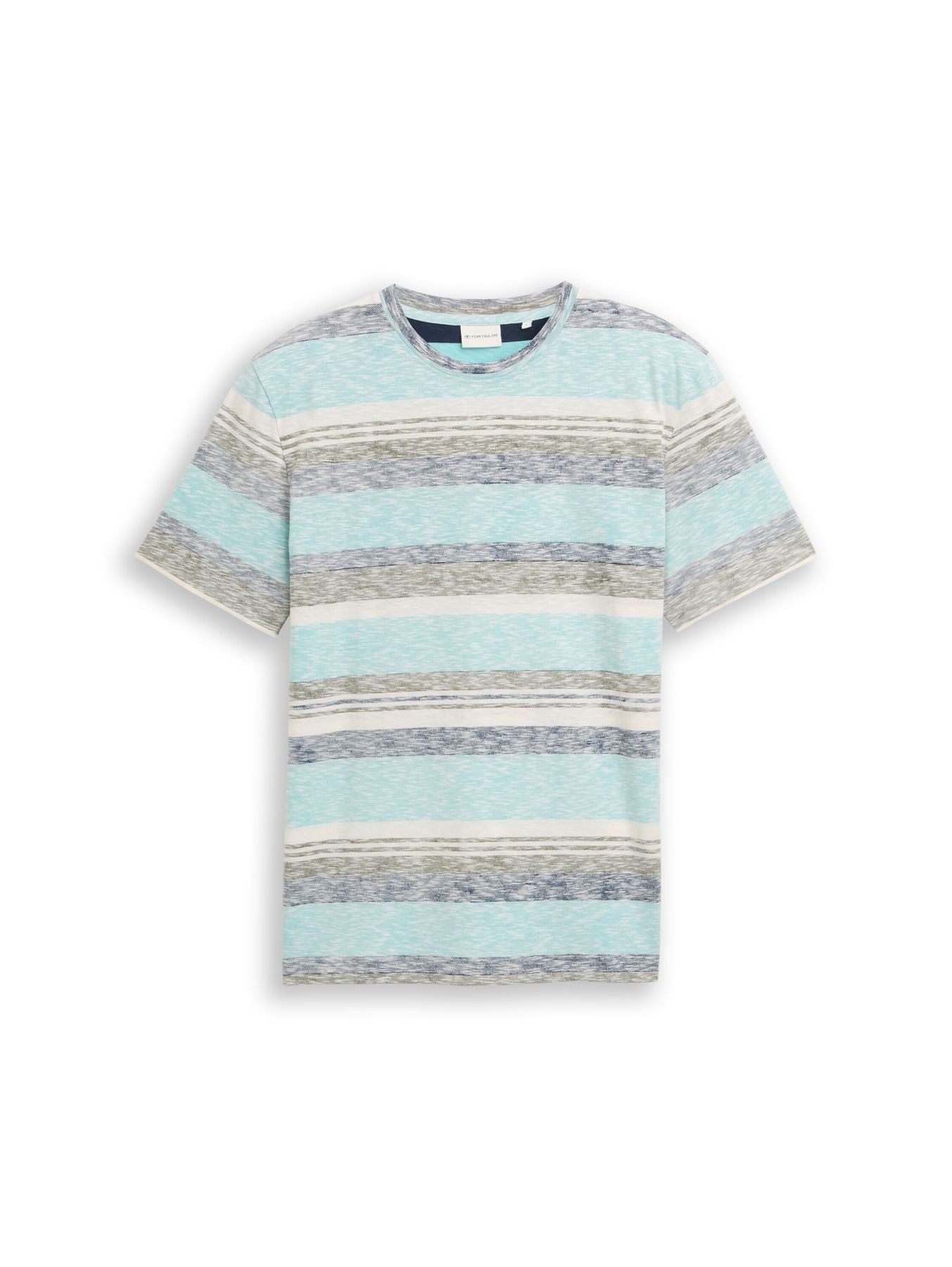 T-Shirt mit Inside-Out Streifenmuster
