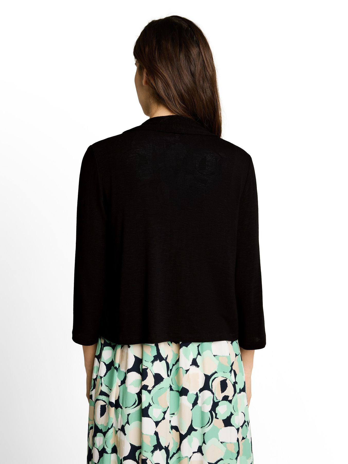 T-Shirt Cardigan mit Schalkragen