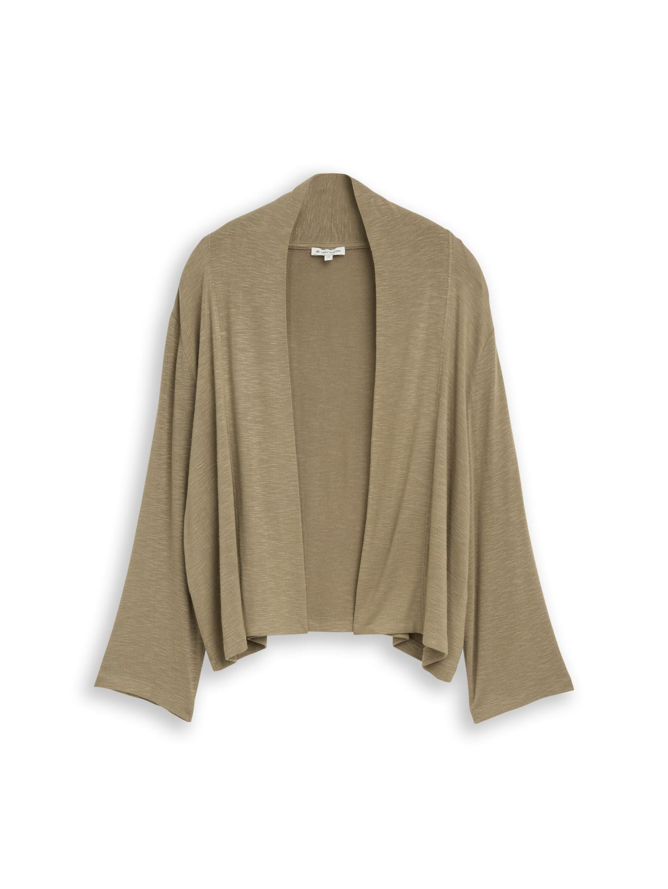 T-Shirt Cardigan mit Schalkragen