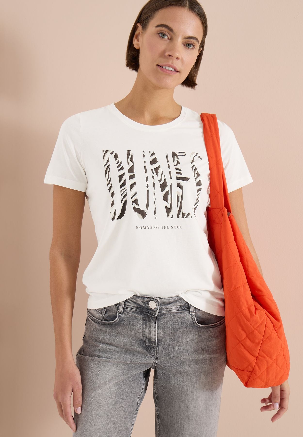 T-Shirt mit Rundhals und Frontprint