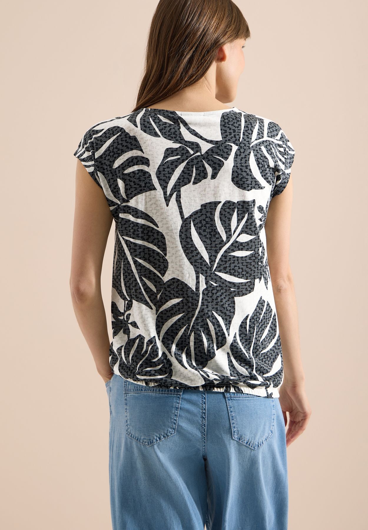 T-Shirt in Ausbrenner-Optik