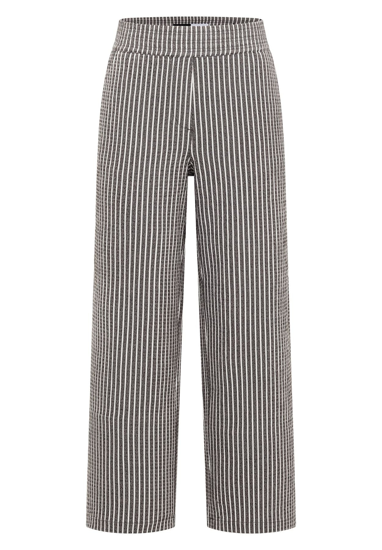 Wide Leg Hose in Seersucker-Qualität