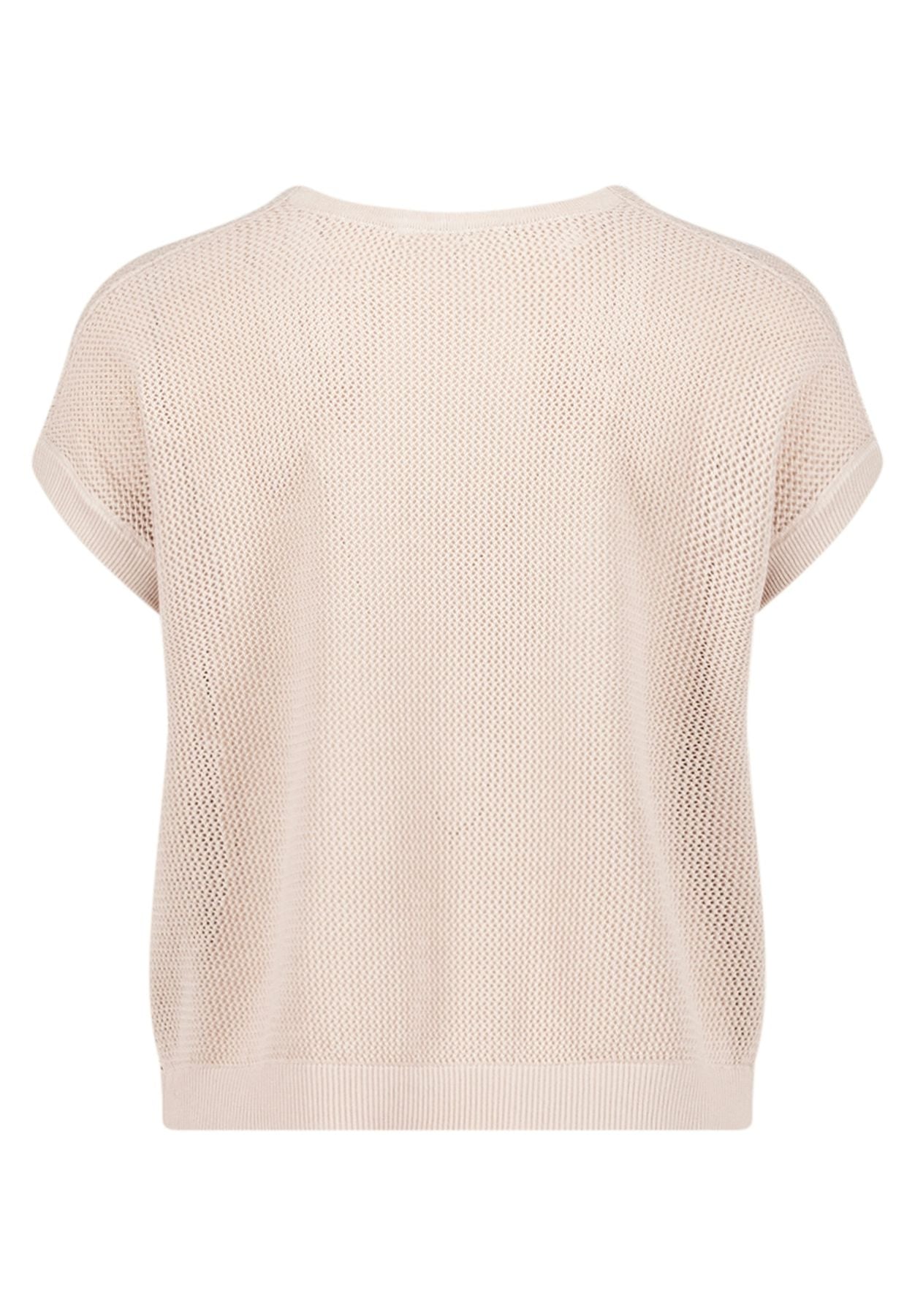 Lochstrick-Pullover