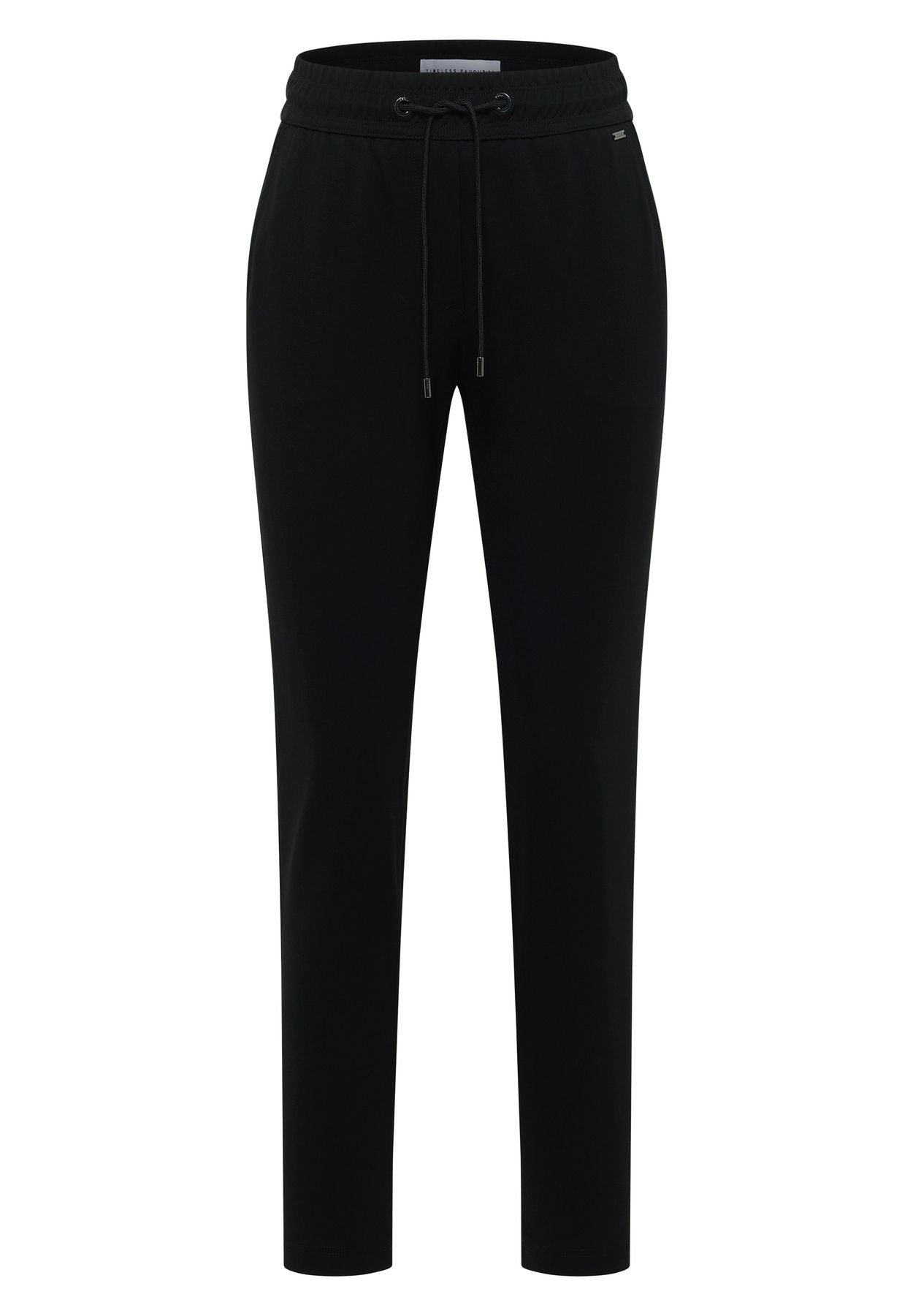 Mid Waist Slim Leg Hose im Casual Fit